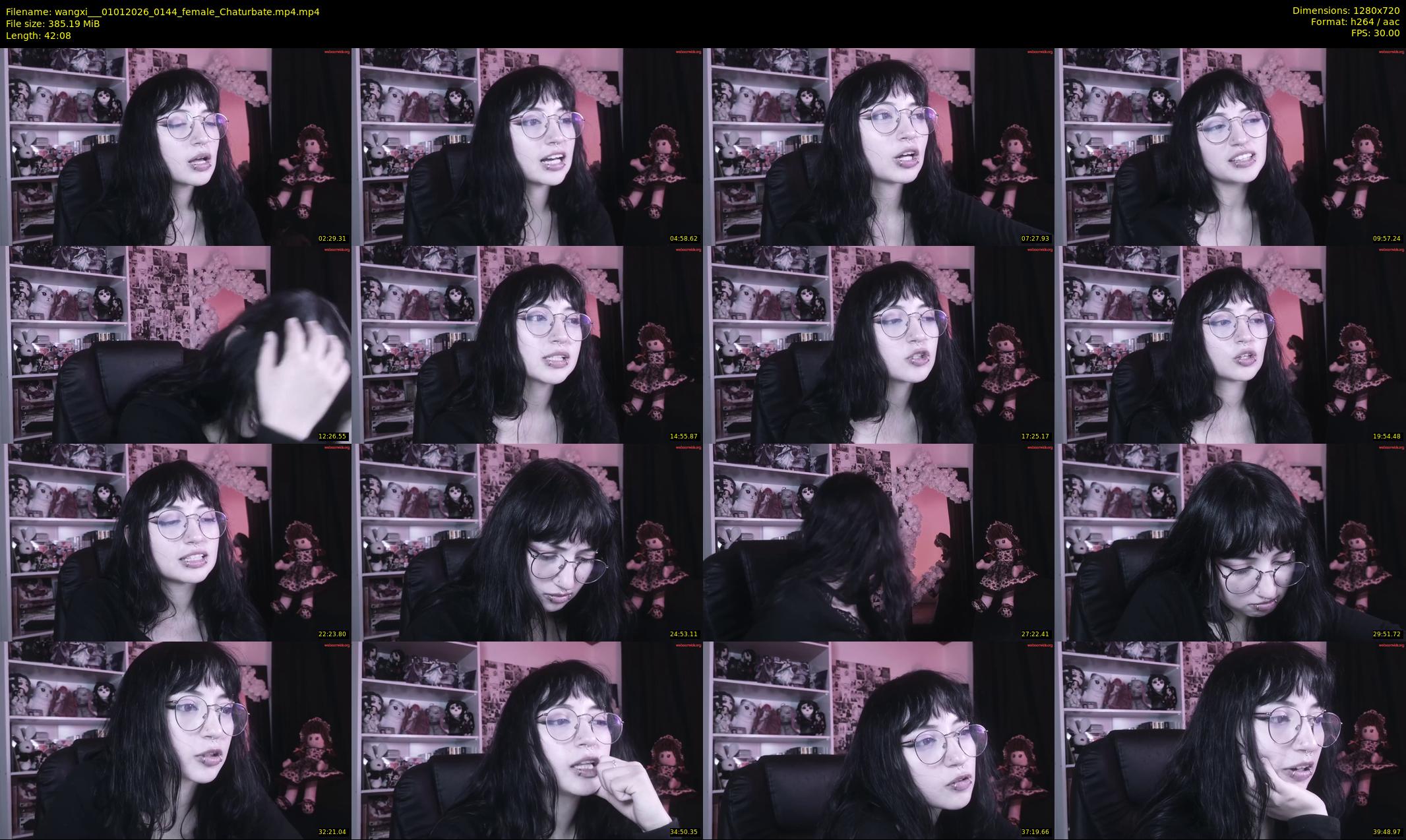 wangxi__ — 43 minute Chaturbate female cam show recording, 720p, Jan 1, 2026