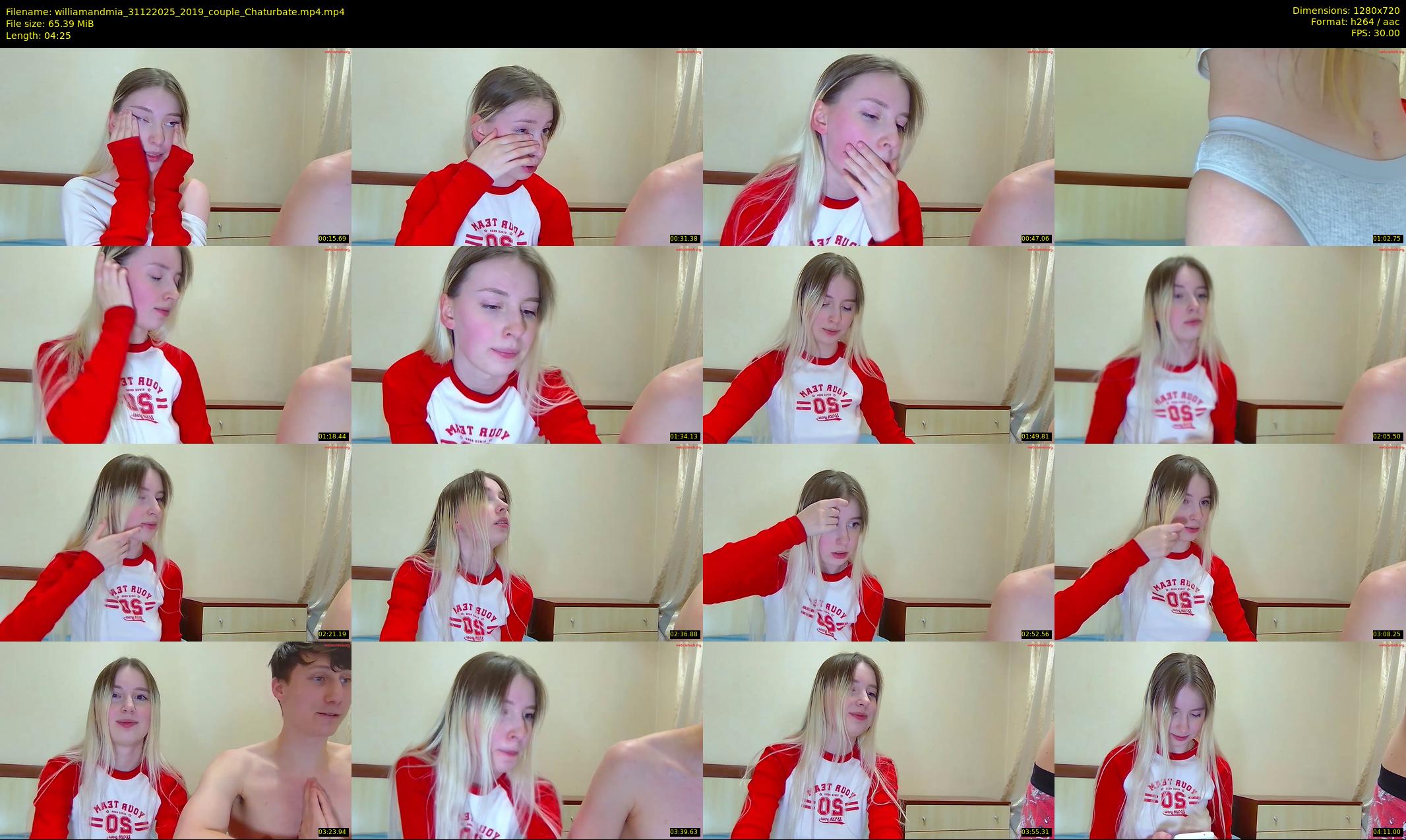 williamandmia — 5 minute Chaturbate couple cam show recording, 720p, Dec 31, 2025