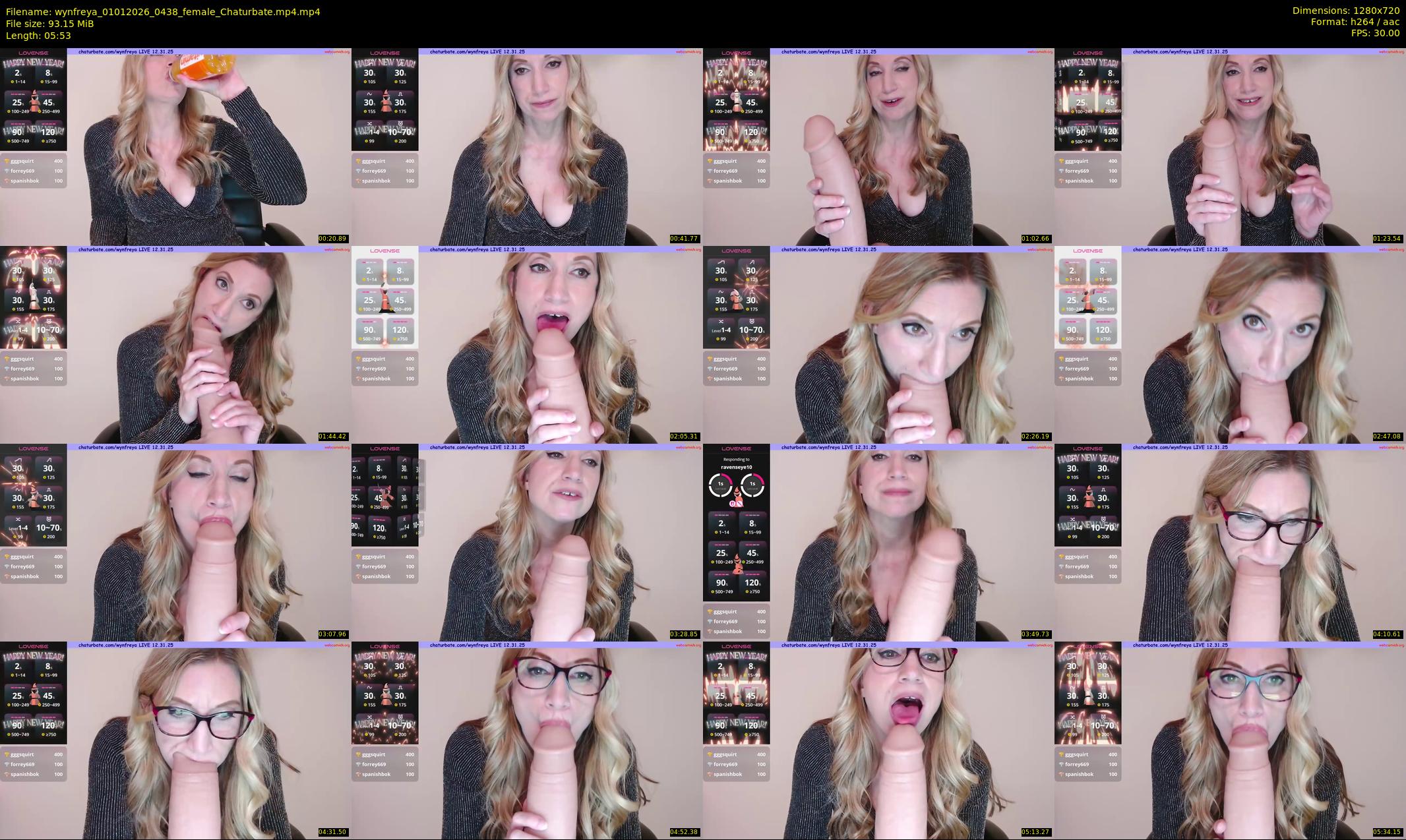 wynfreya — 6 minute Chaturbate female cam show recording, 720p, Jan 1, 2026