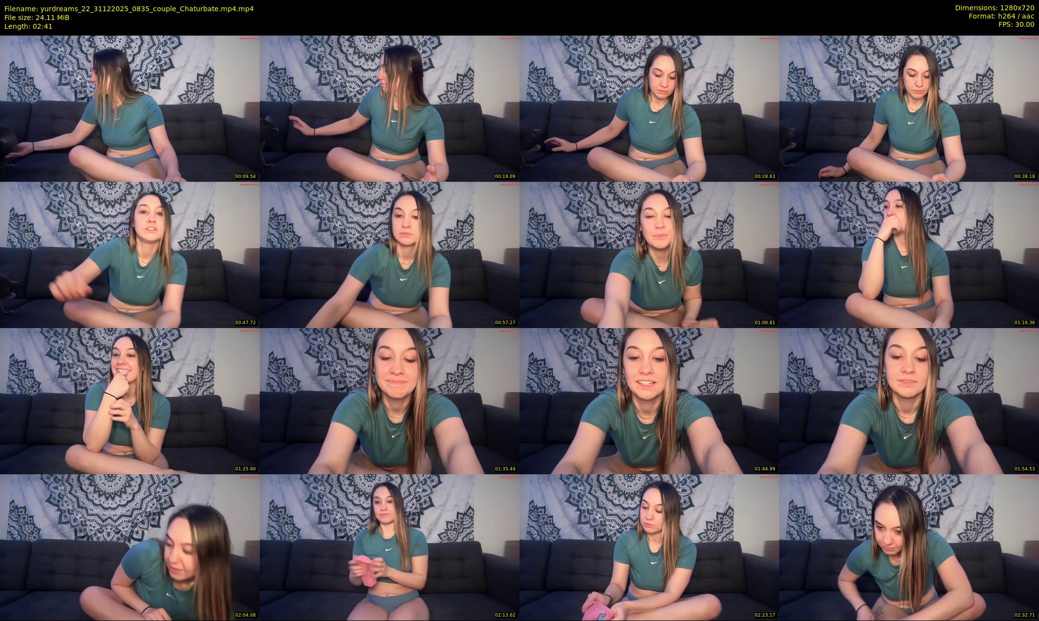 yurdreams_22 — 3 minute Chaturbate couple cam show recording, 720p, Dec 31, 2025