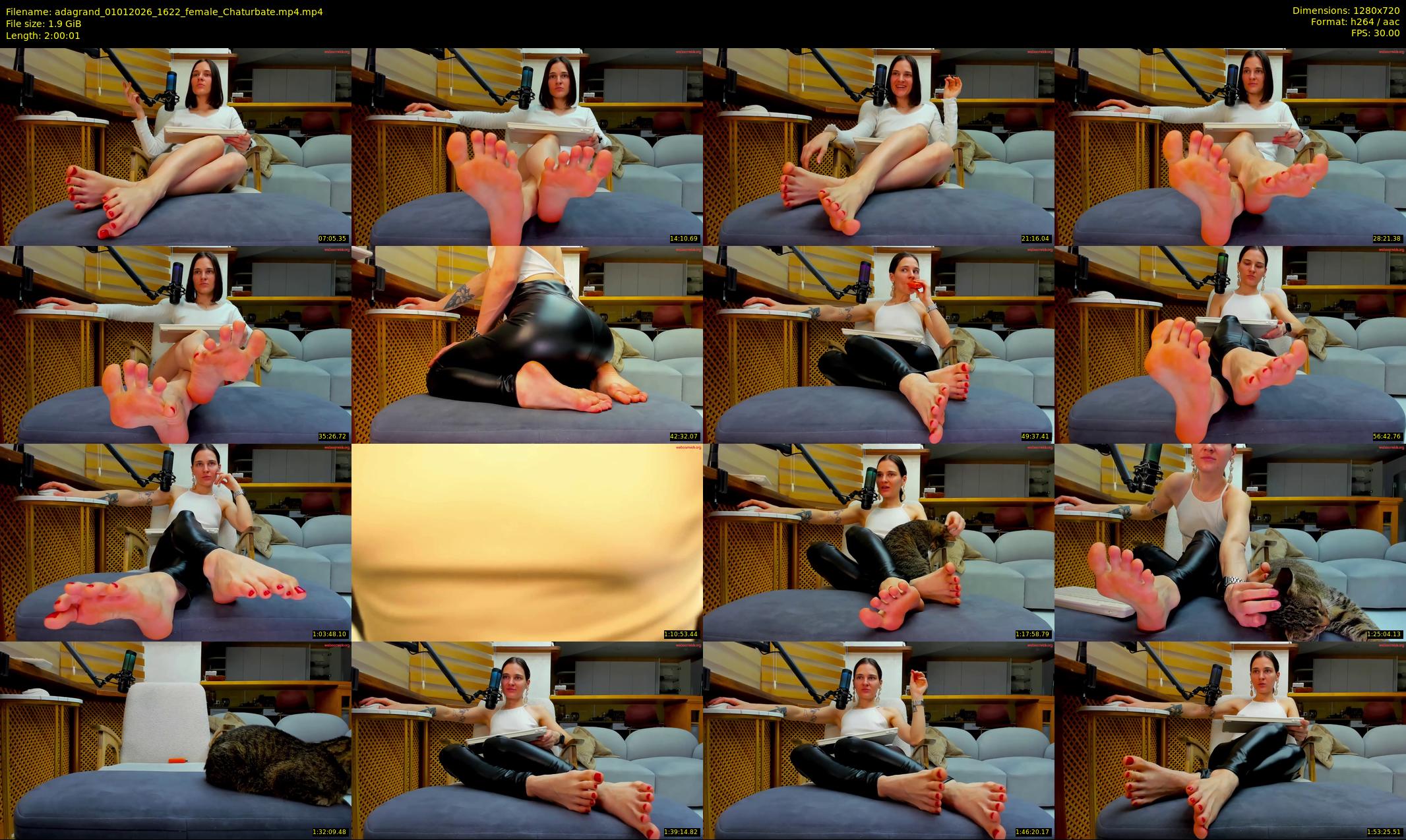adagrand — 121 minute Chaturbate female cam show recording, 720p, Jan 1, 2026