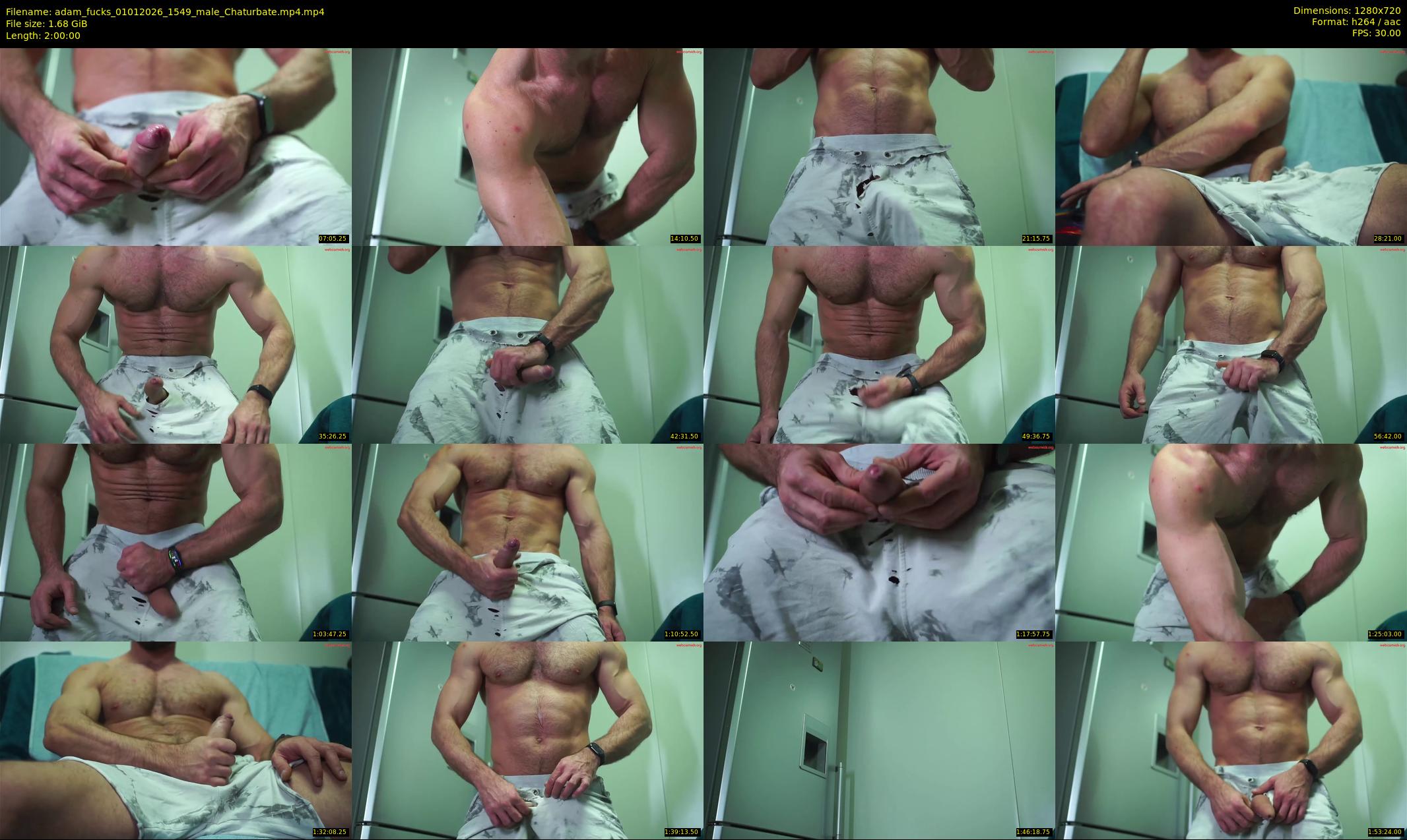 adam_fucks — 120 minute Chaturbate male cam show recording, 720p, Jan 1, 2026