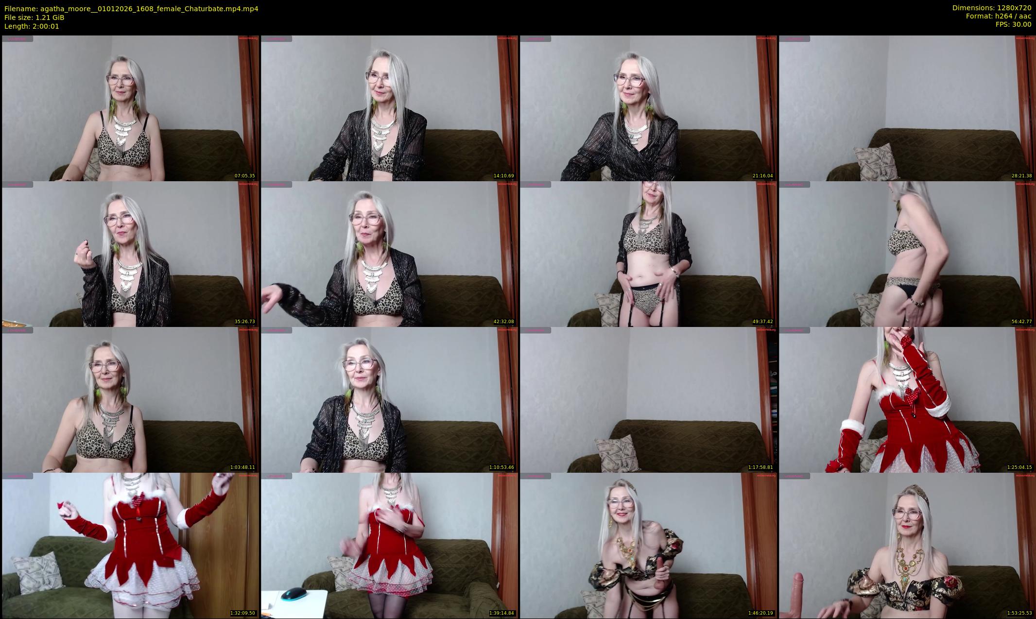 agatha_moore_ — 121 minute Chaturbate female cam show recording, 720p, Jan 1, 2026