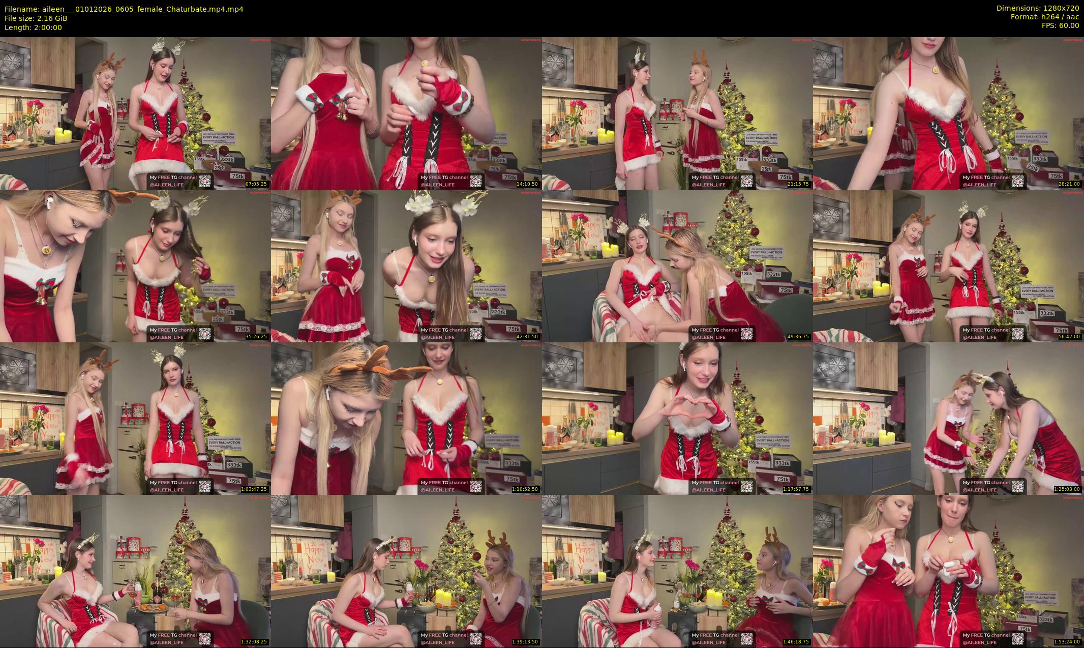 aileen__ — 120 minute Chaturbate female cam show recording, 720p, Jan 1, 2026