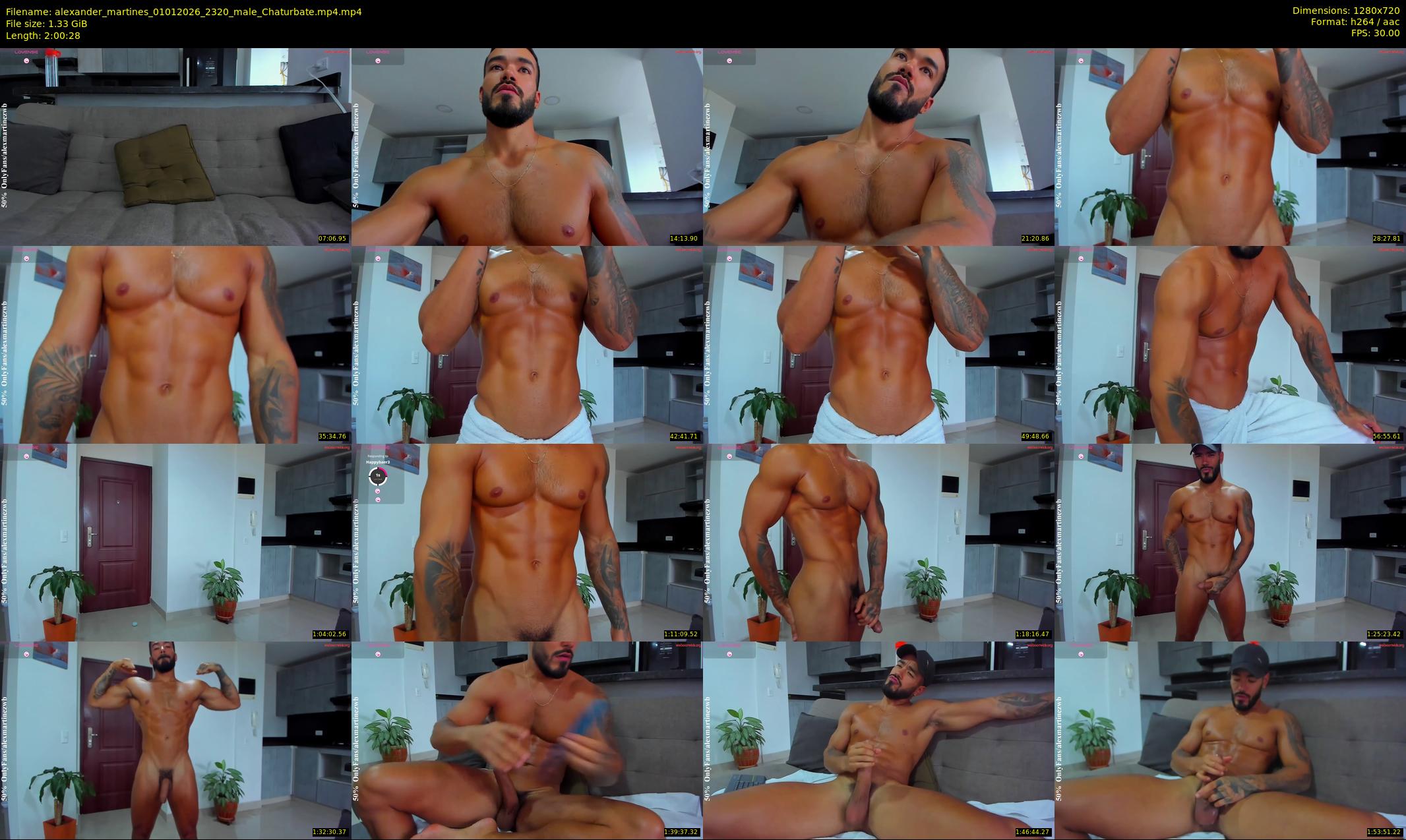 alexander_martines — 121 minute Chaturbate male cam show recording, 720p, Jan 1, 2026