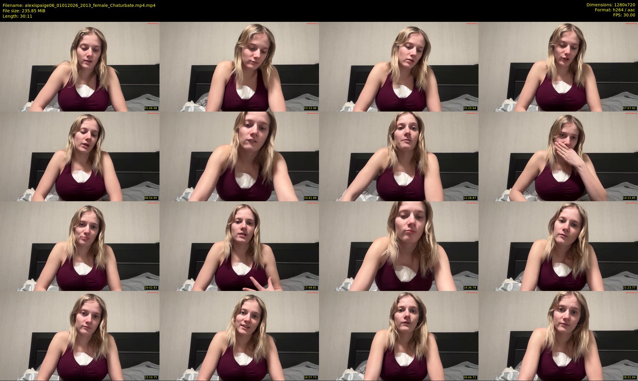 alexispaige06 — 31 minute Chaturbate female cam show recording, 720p, Jan 1, 2026