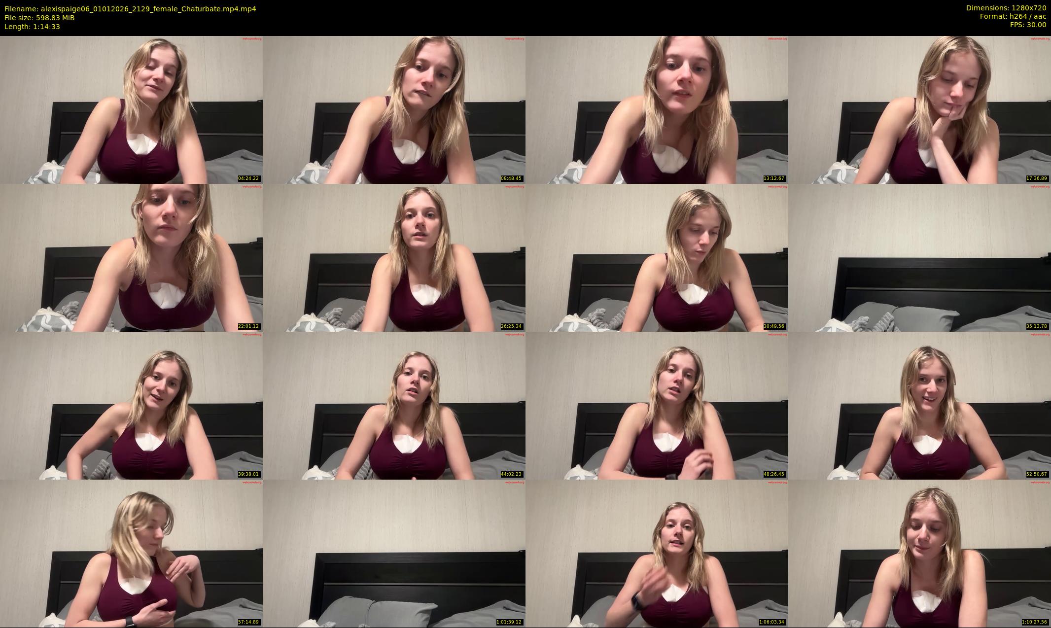 alexispaige06 — 75 minute Chaturbate female cam show recording, 720p, Jan 1, 2026