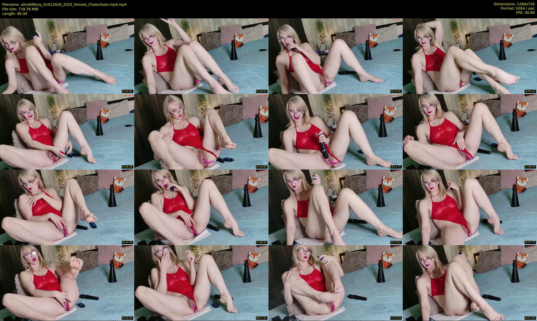 alice69foxy — 47 minute Chaturbate female cam show recording, 720p, Jan 1, 2026
