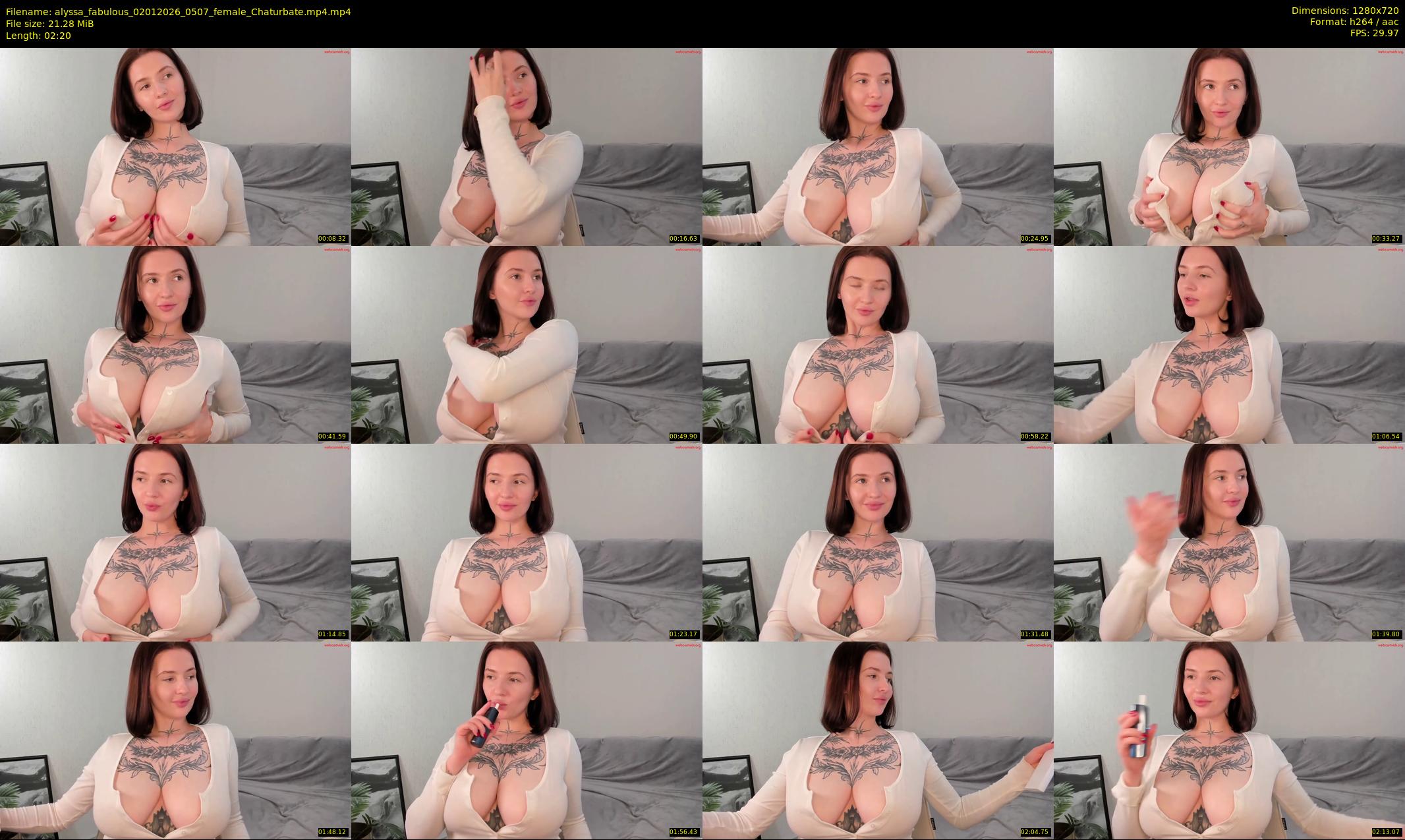 alyssa_fabulous — 3 minute Chaturbate female cam show recording, 720p, Jan 2, 2026