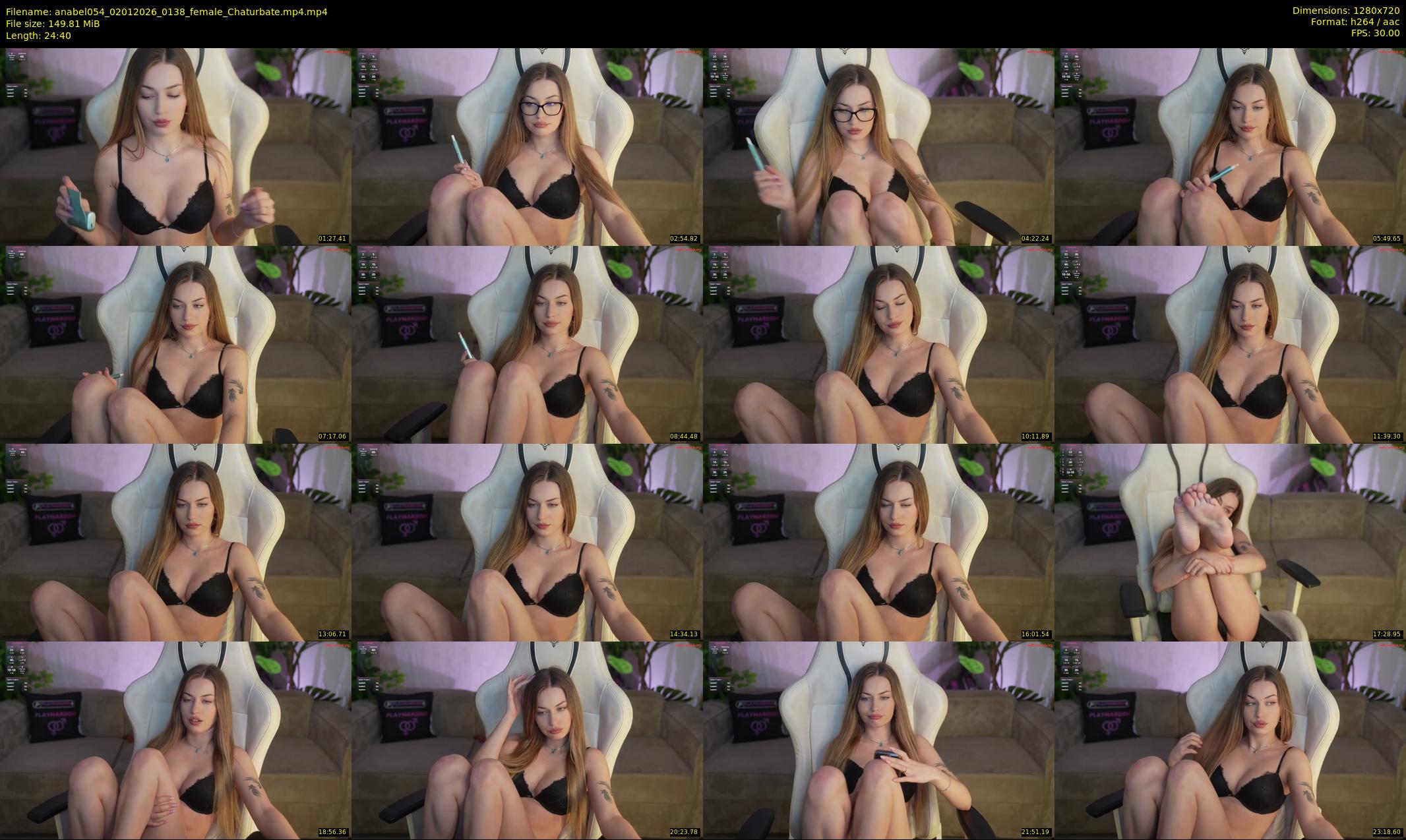 anabel054 — 25 minute Chaturbate female cam show recording, 720p, Jan 2, 2026