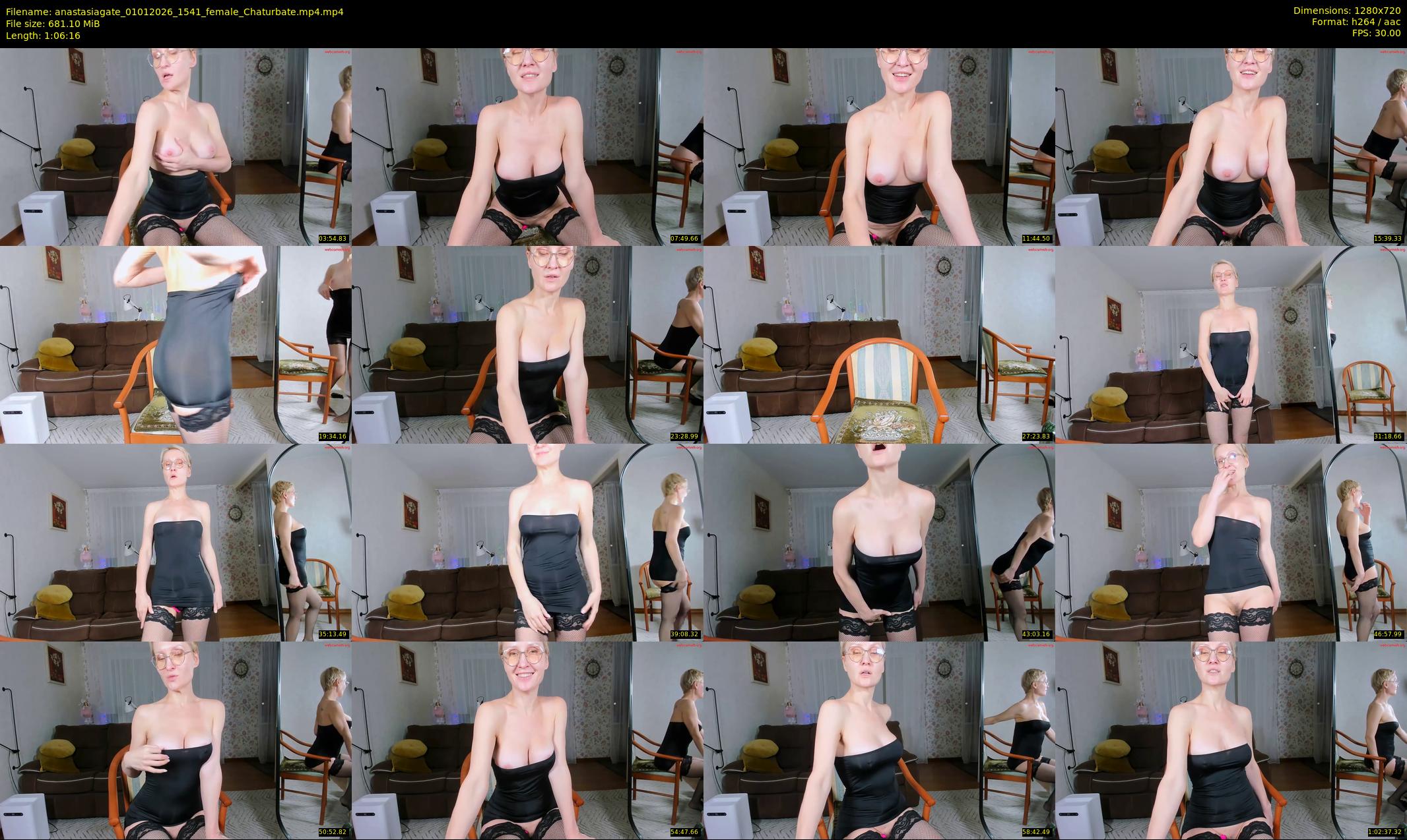 anastasiagate — 67 minute Chaturbate female cam show recording, 720p, Jan 1, 2026