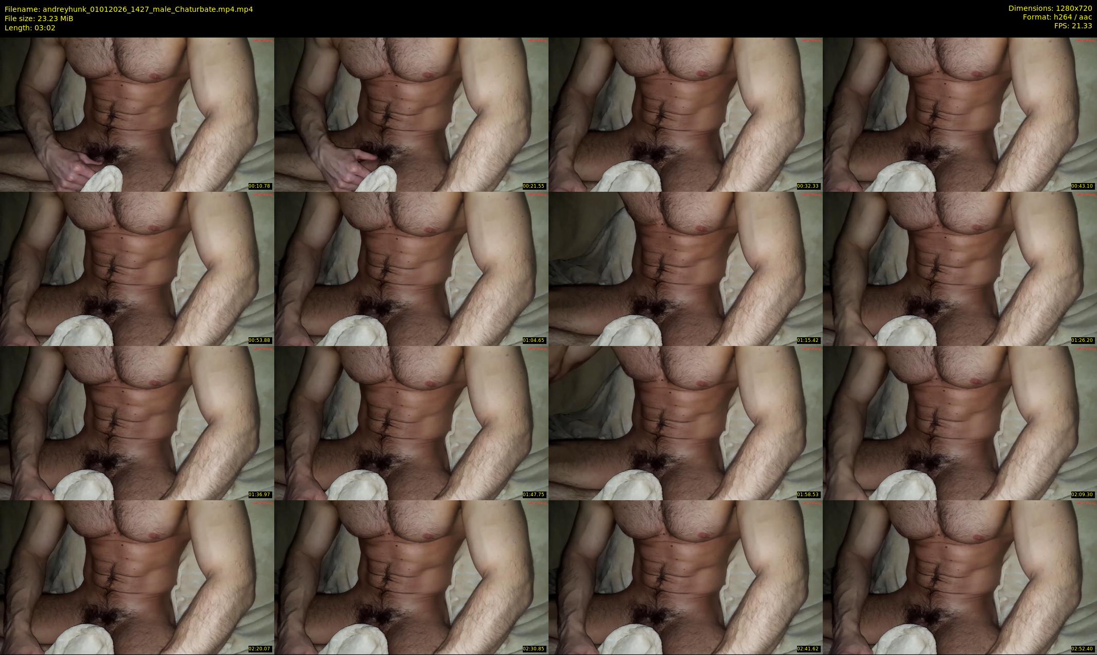 andreyhunk — 4 minute Chaturbate male cam show recording, 720p, Jan 1, 2026