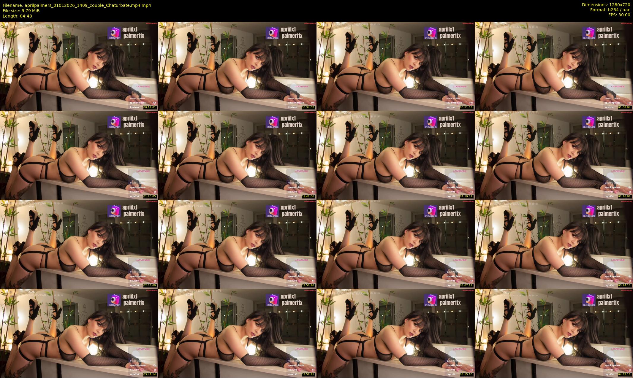 aprilpalmers — 5 minute Chaturbate female cam show recording, 720p, Jan 1, 2026
