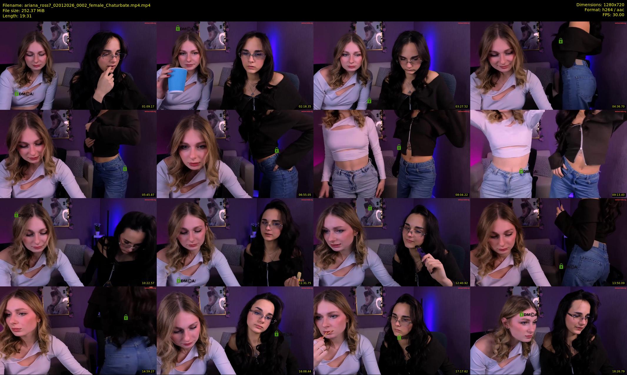 ariana_ross7 — 20 minute Chaturbate couple cam show recording, 720p, Jan 2, 2026