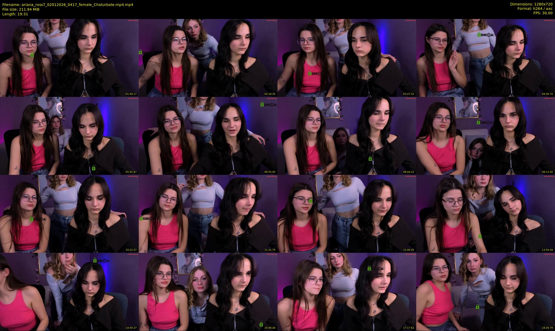 ariana_ross7 — 20 minute Chaturbate couple cam show recording, 720p, Jan 2, 2026