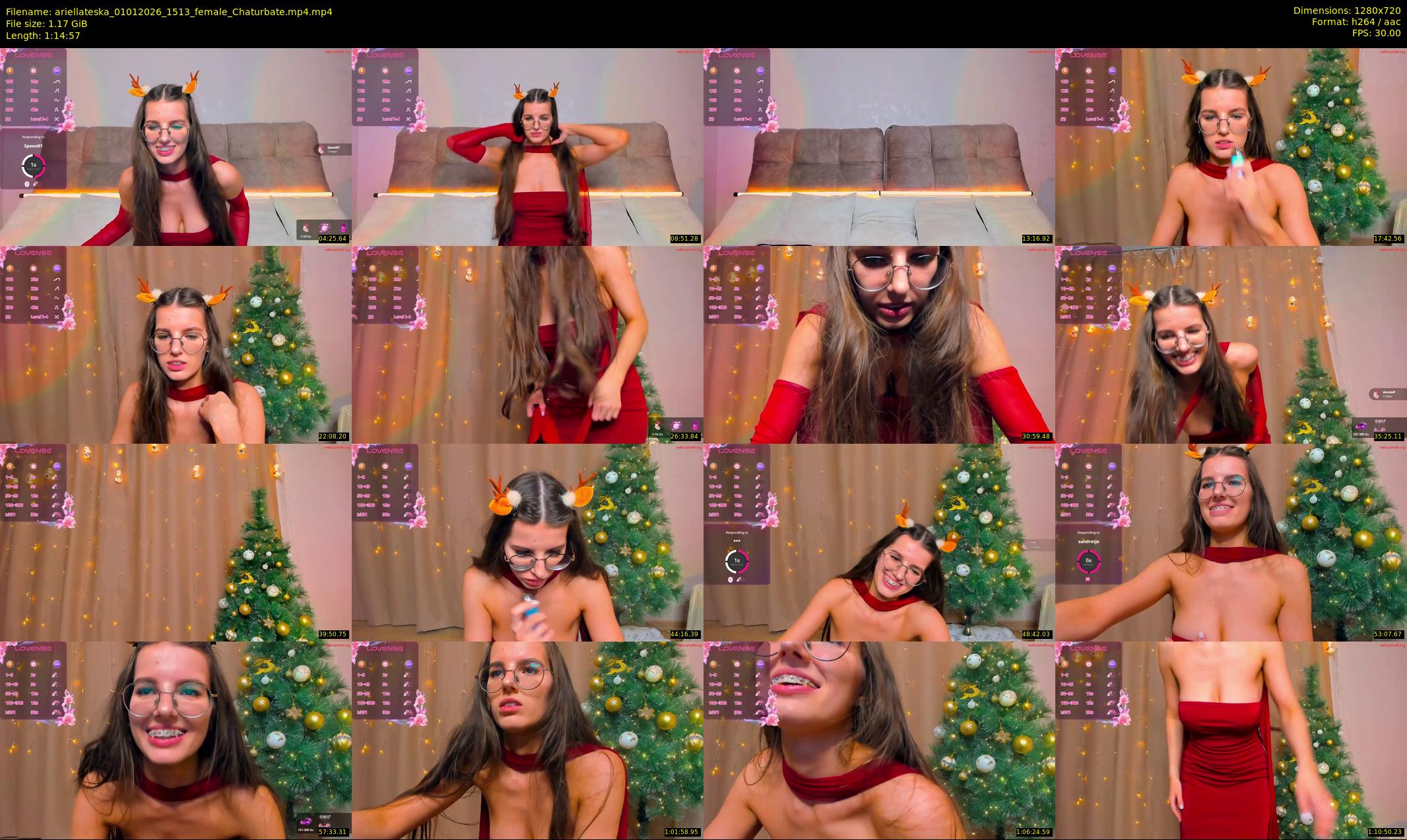 ariellateska — 75 minute Chaturbate female cam show recording, 720p, Jan 1, 2026