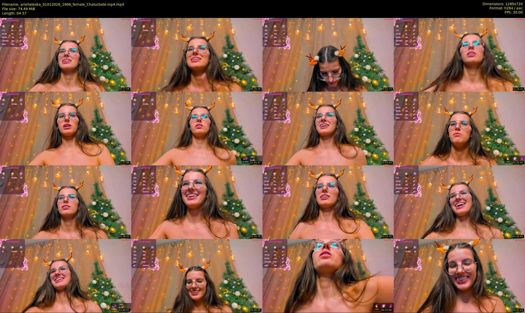 ariellateska — 5 minute Chaturbate female cam show recording, 720p, Jan 1, 2026