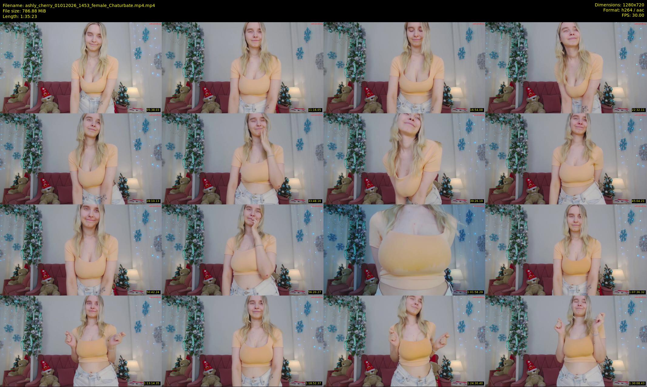 ashly_cherry — 96 minute Chaturbate female cam show recording, 720p, Jan 1, 2026