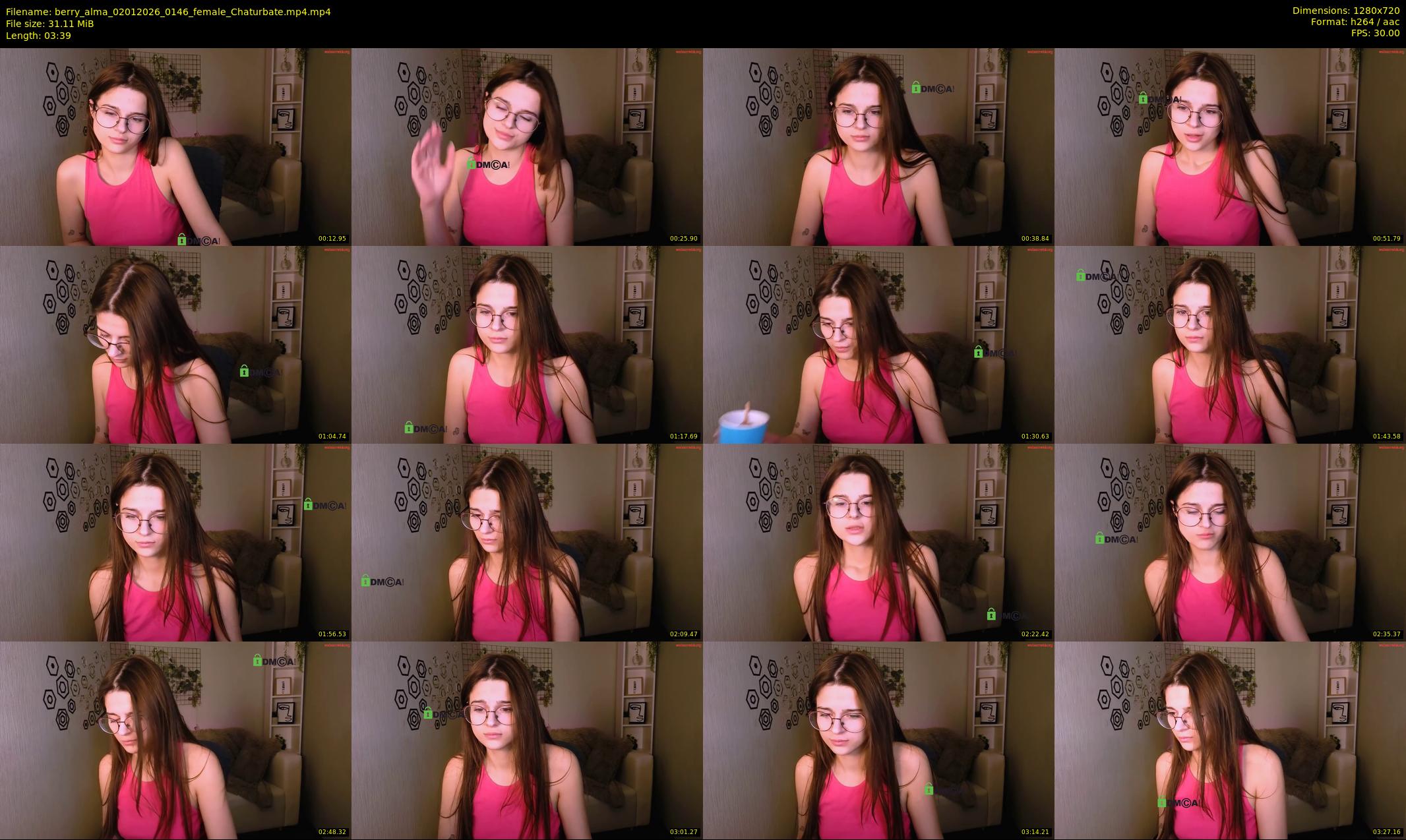 berry_alma — 4 minute Chaturbate female cam show recording, 720p, Jan 2, 2026