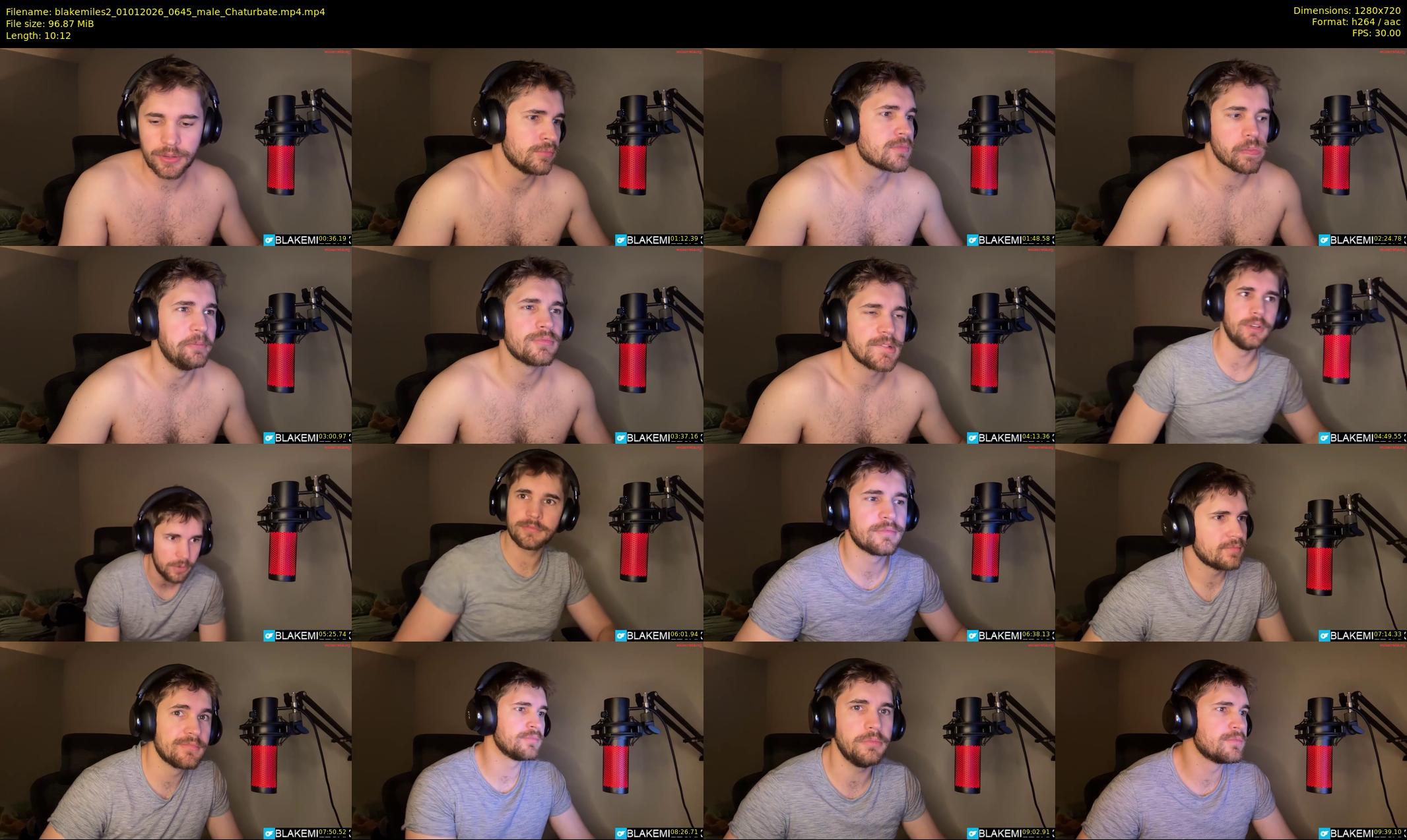blakemiles2 — 11 minute Chaturbate male cam show recording, 720p, Jan 1, 2026