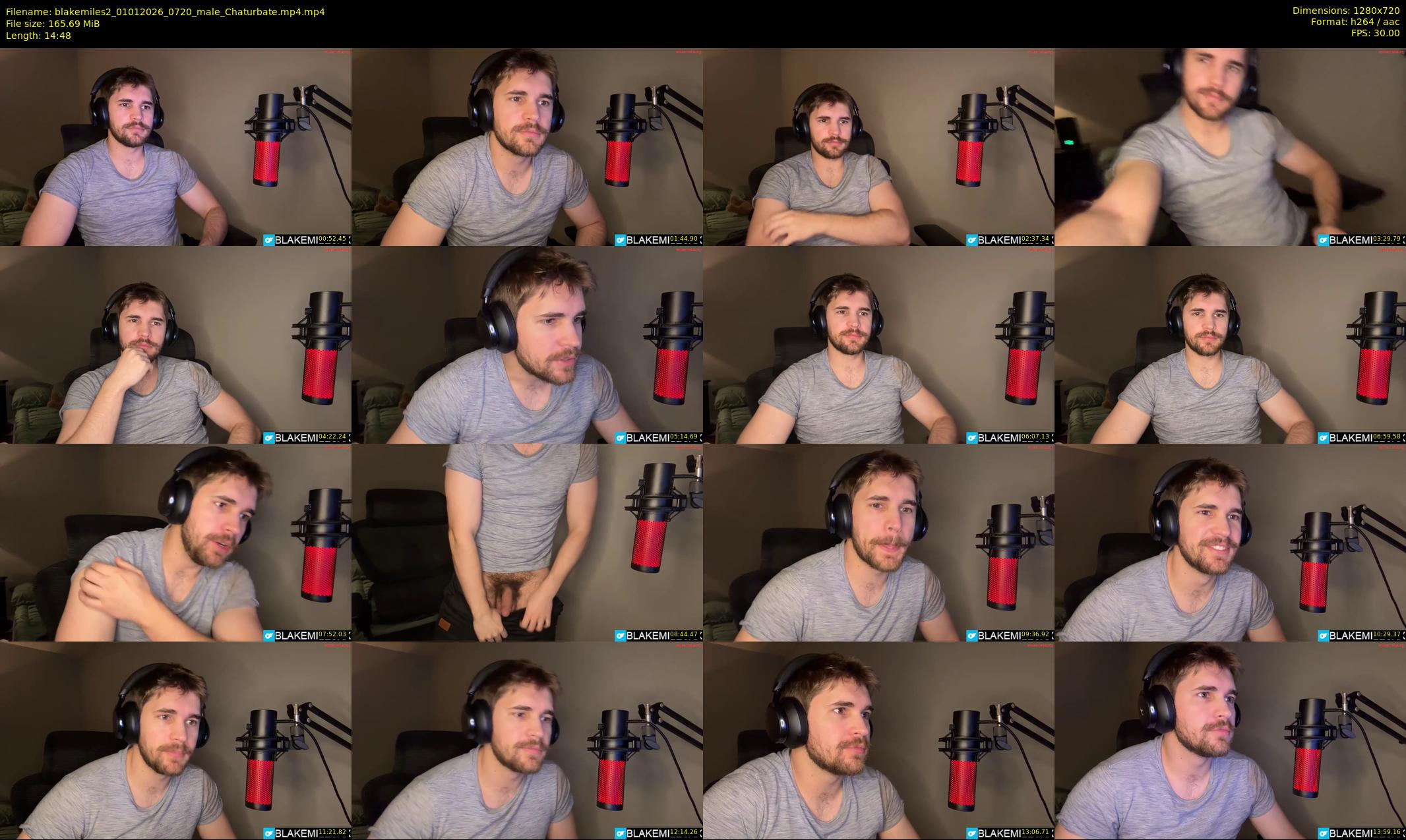blakemiles2 — 15 minute Chaturbate male cam show recording, 720p, Jan 1, 2026