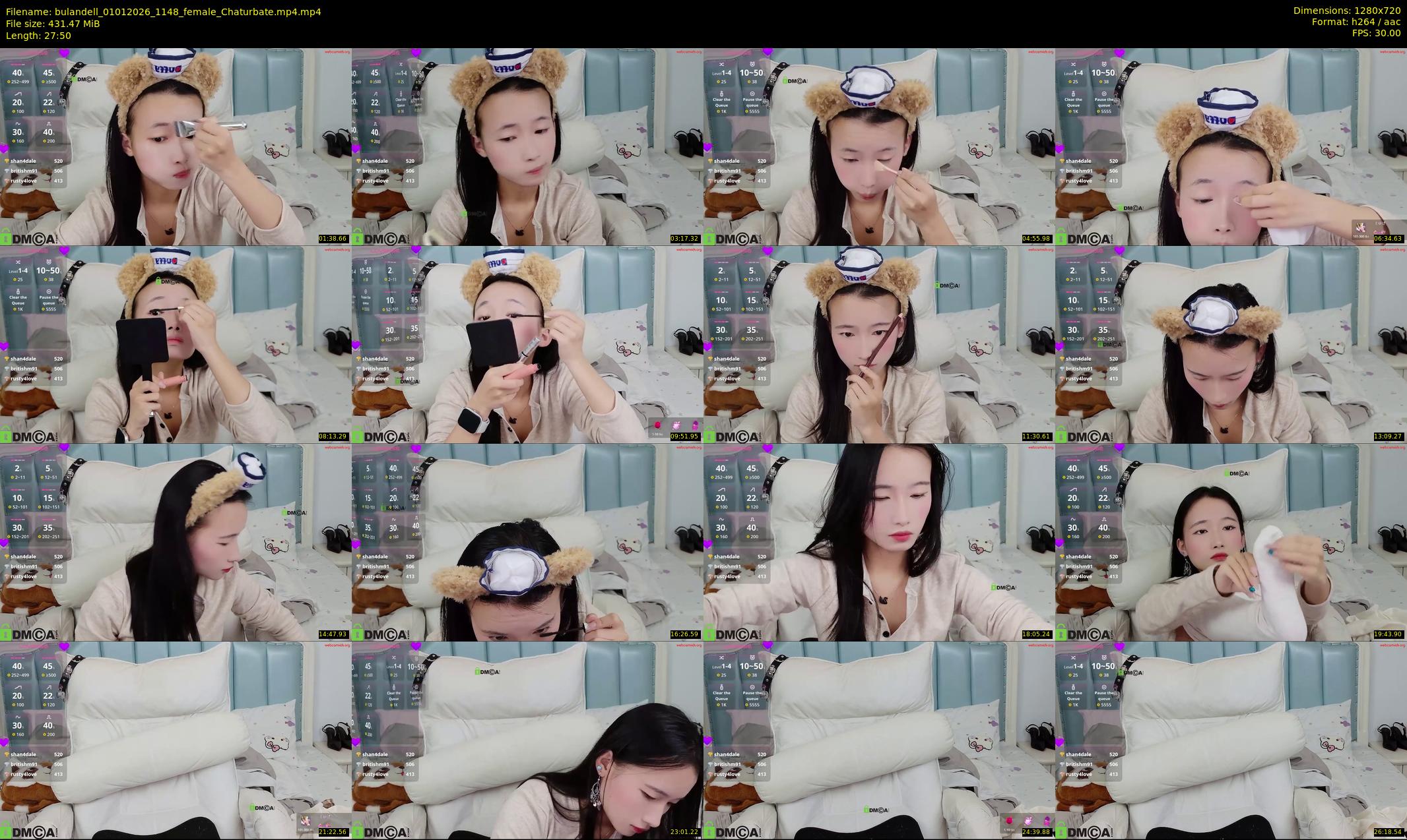 bulandell — 28 minute Chaturbate female cam show recording, 720p, Jan 1, 2026