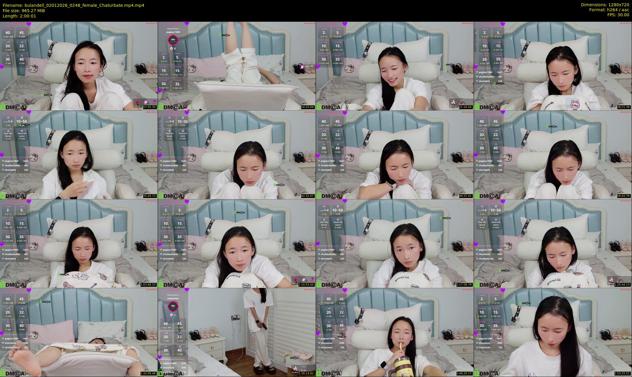 bulandell — 121 minute Chaturbate female cam show recording, 720p, Jan 2, 2026