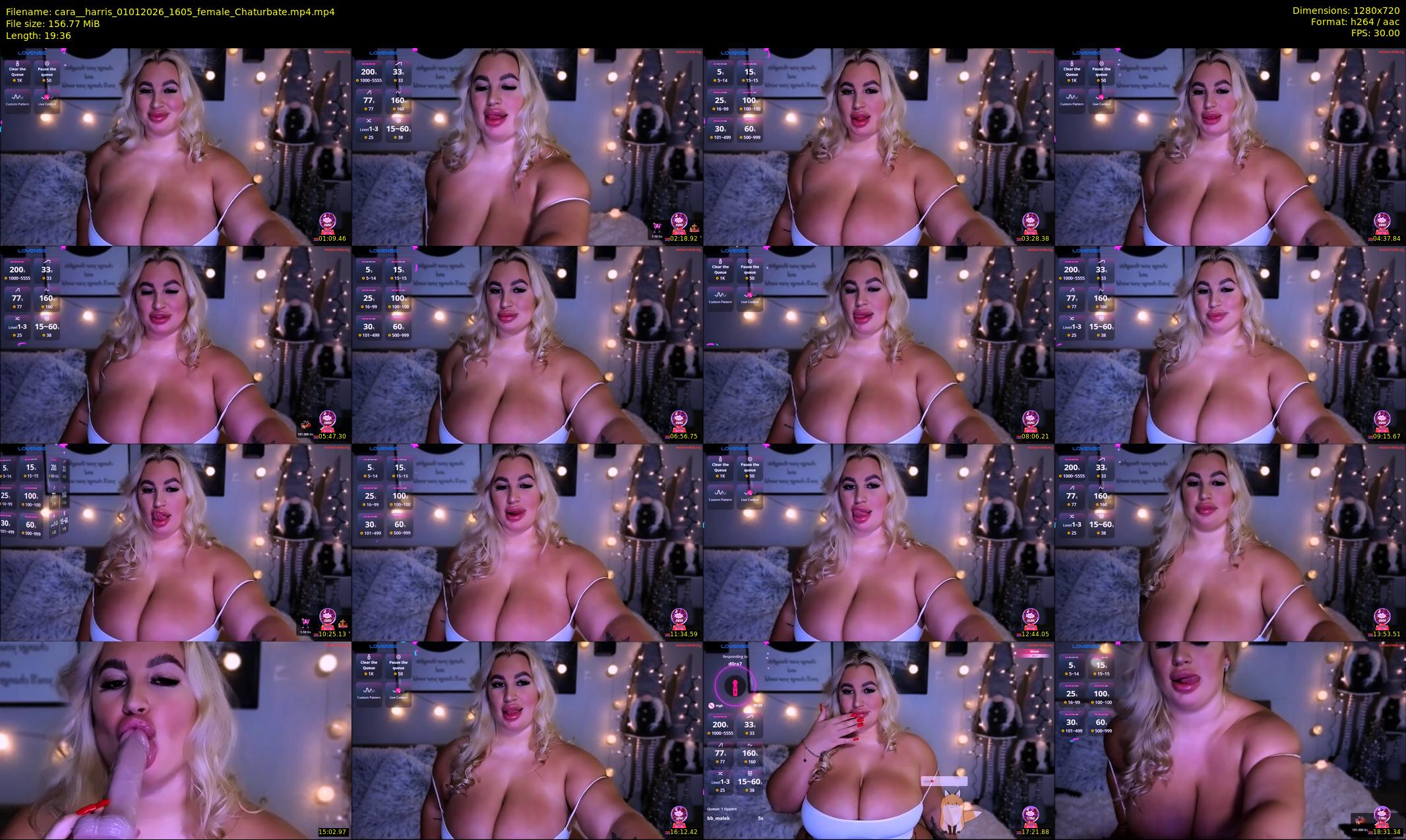 cara__harris — 20 minute Chaturbate female cam show recording, 720p, Jan 1, 2026