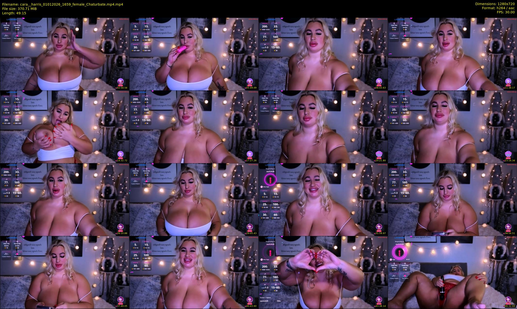 cara__harris — 50 minute Chaturbate female cam show recording, 720p, Jan 1, 2026