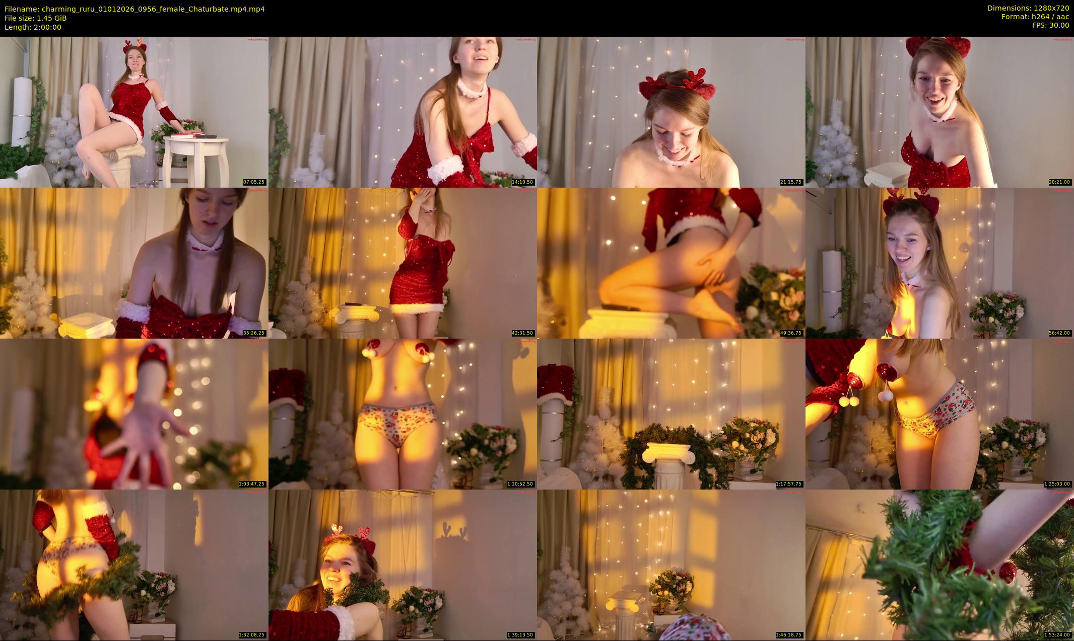 charming_ruru — 120 minute Chaturbate female cam show recording, 720p, Jan 1, 2026