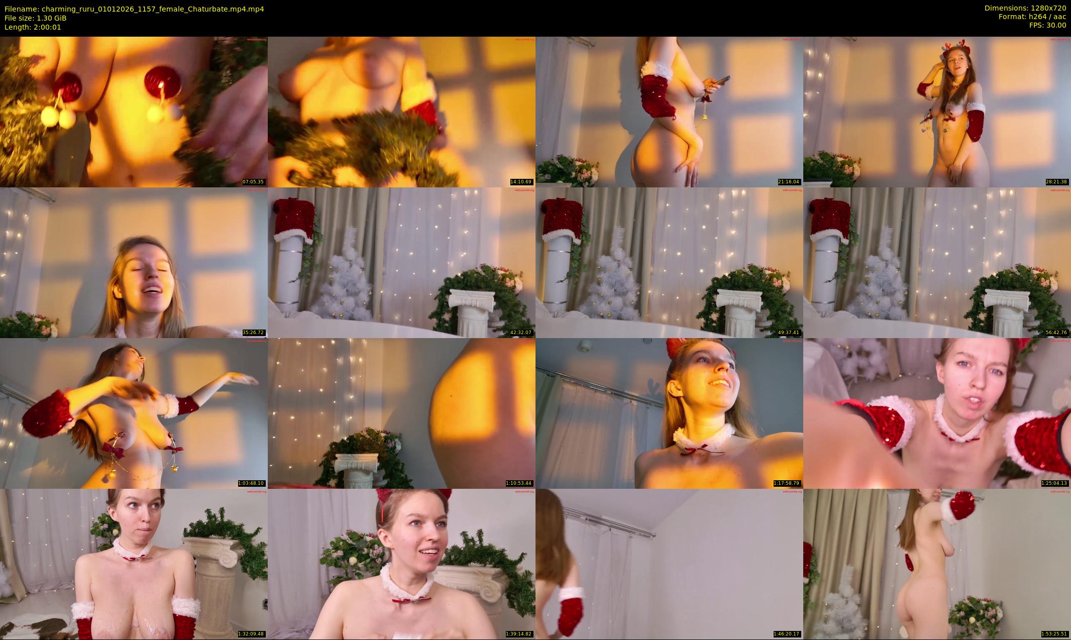 charming_ruru — 121 minute Chaturbate female cam show recording, 720p, Jan 1, 2026
