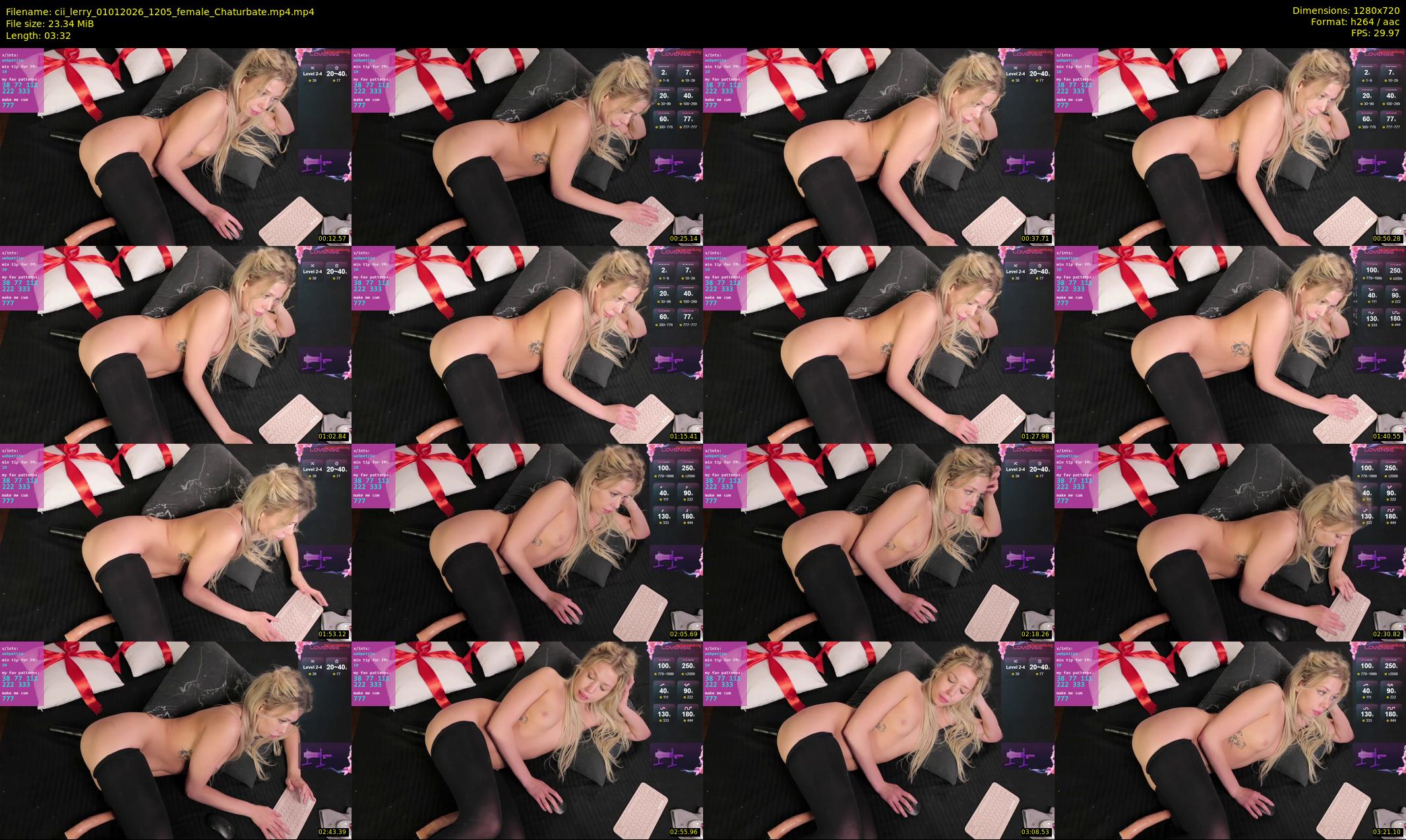 cii_lerry — 4 minute Chaturbate female cam show recording, 720p, Jan 1, 2026