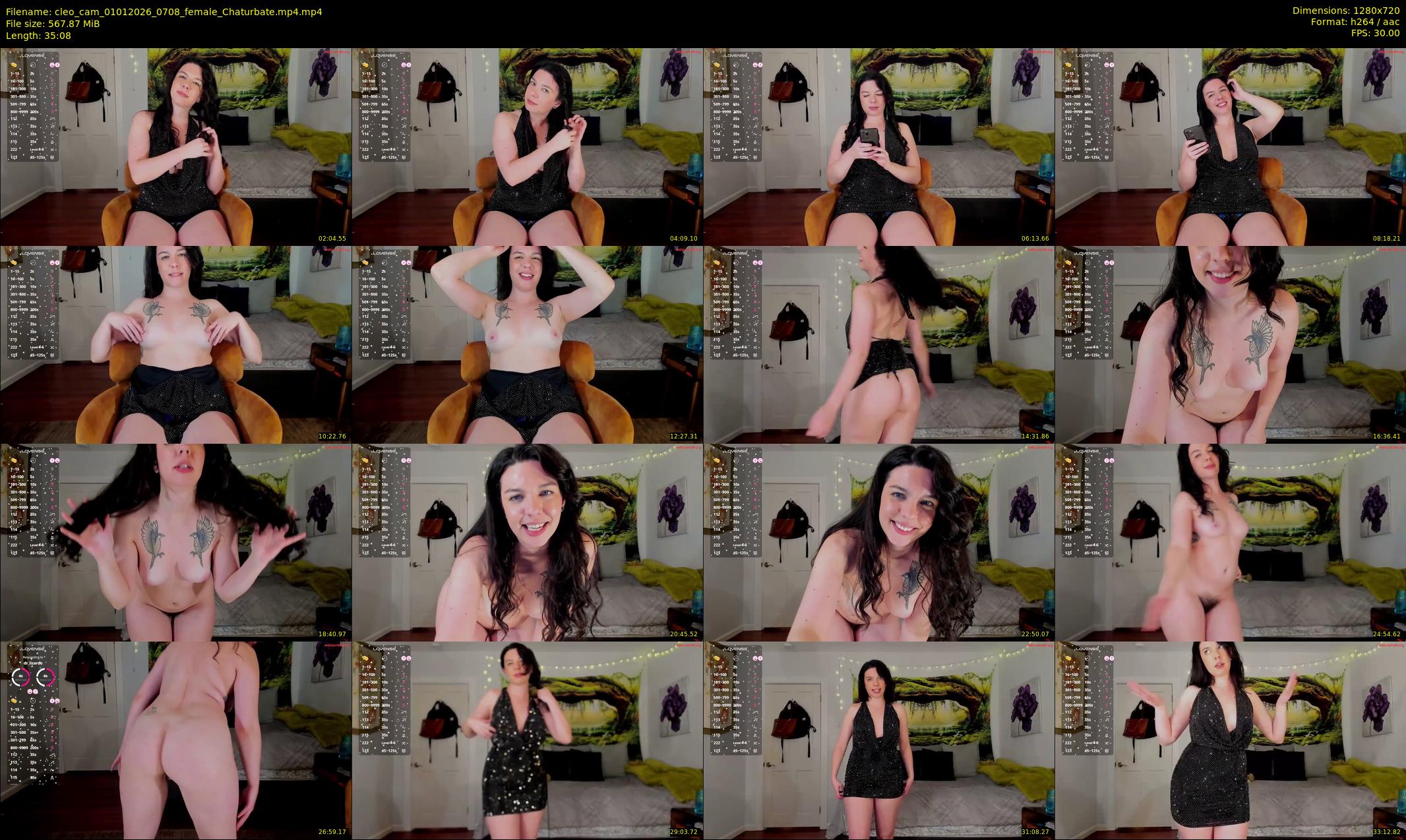 cleo_cam — 36 minute Chaturbate female cam show recording, 720p, Jan 1, 2026