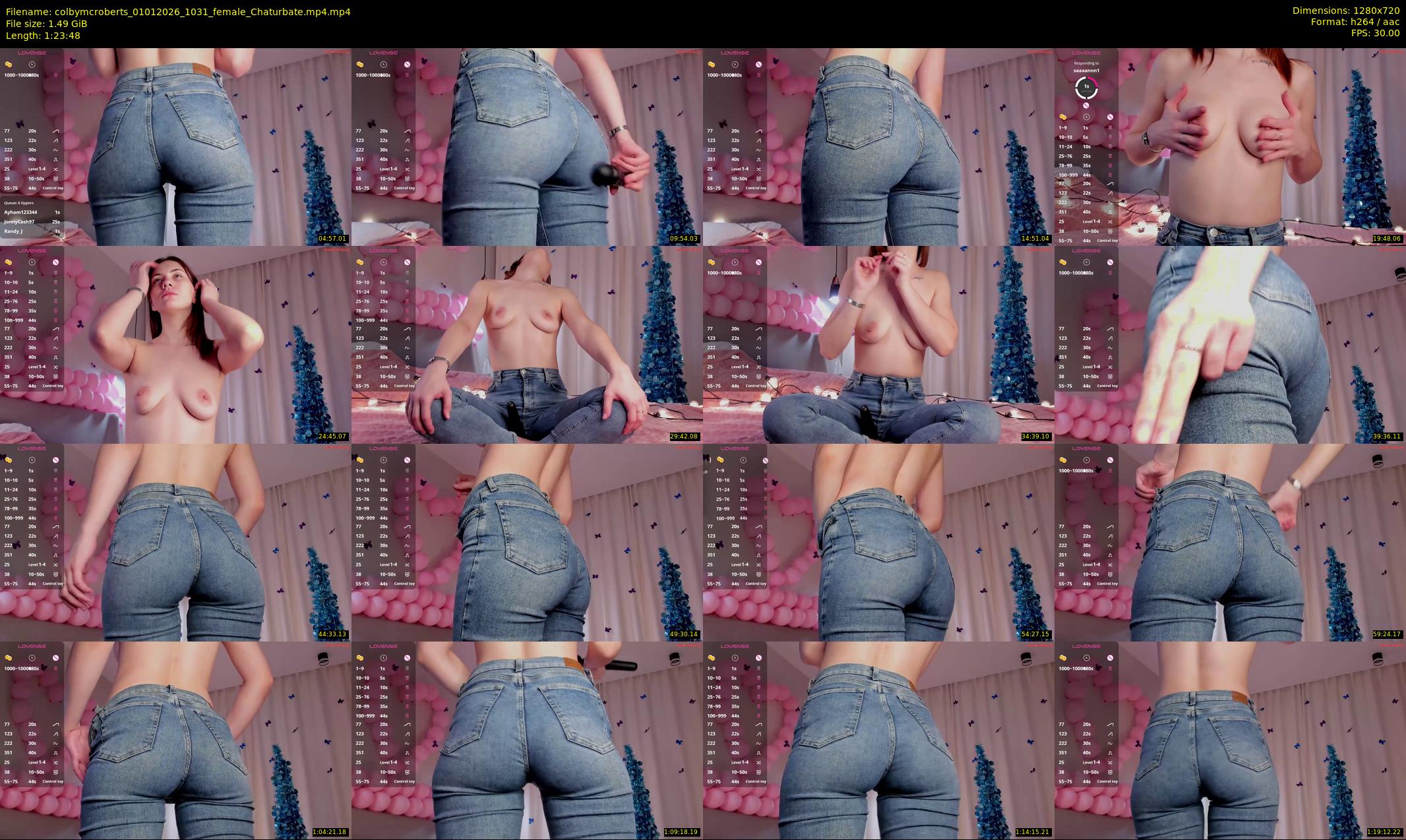 colbymcroberts — 84 minute Chaturbate female cam show recording, 720p, Jan 1, 2026