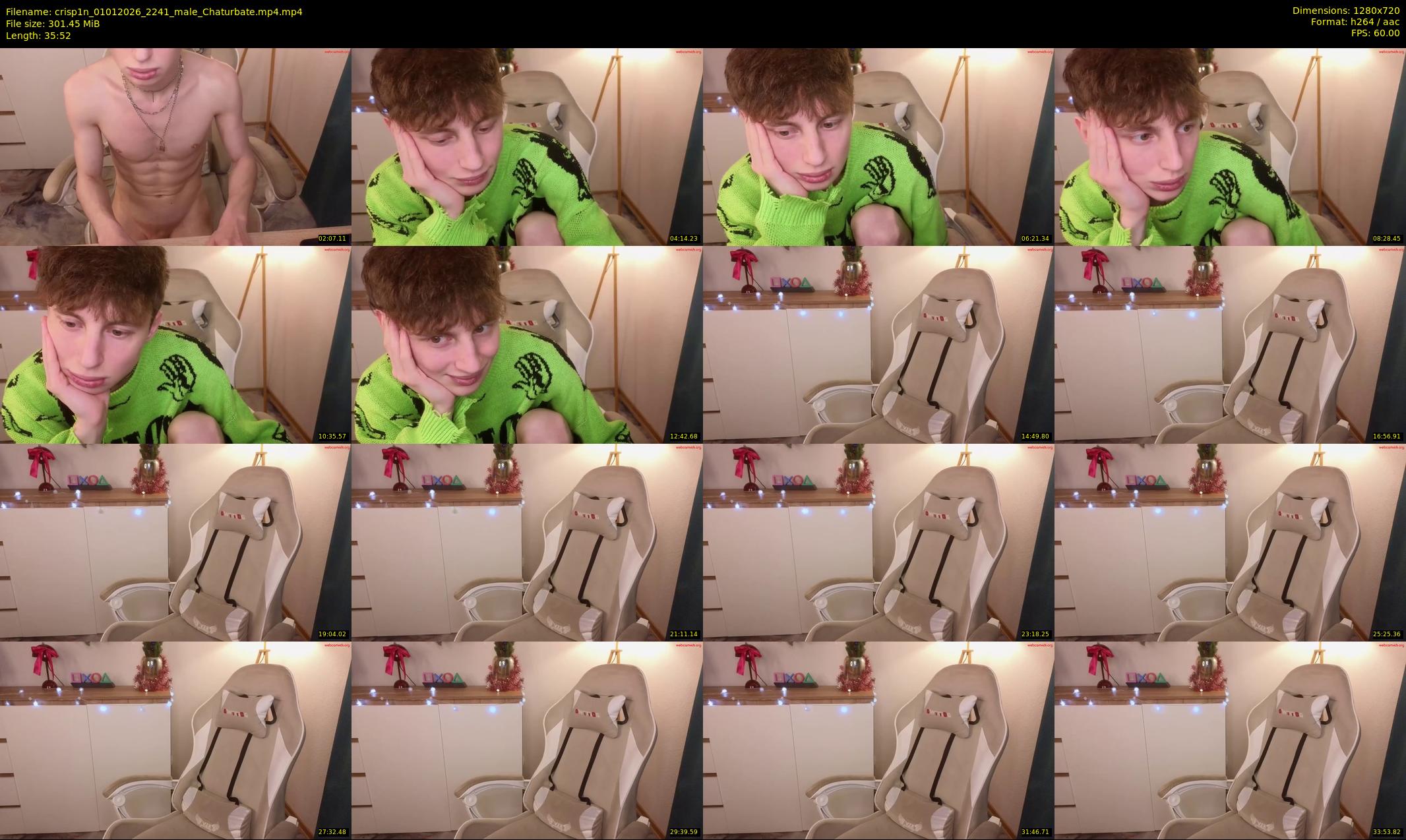 crisp1n — 36 minute Chaturbate male cam show recording, 720p, Jan 1, 2026