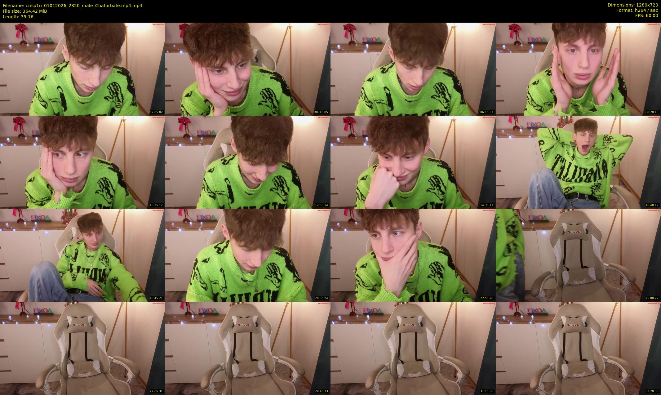 crisp1n — 36 minute Chaturbate male cam show recording, 720p, Jan 1, 2026