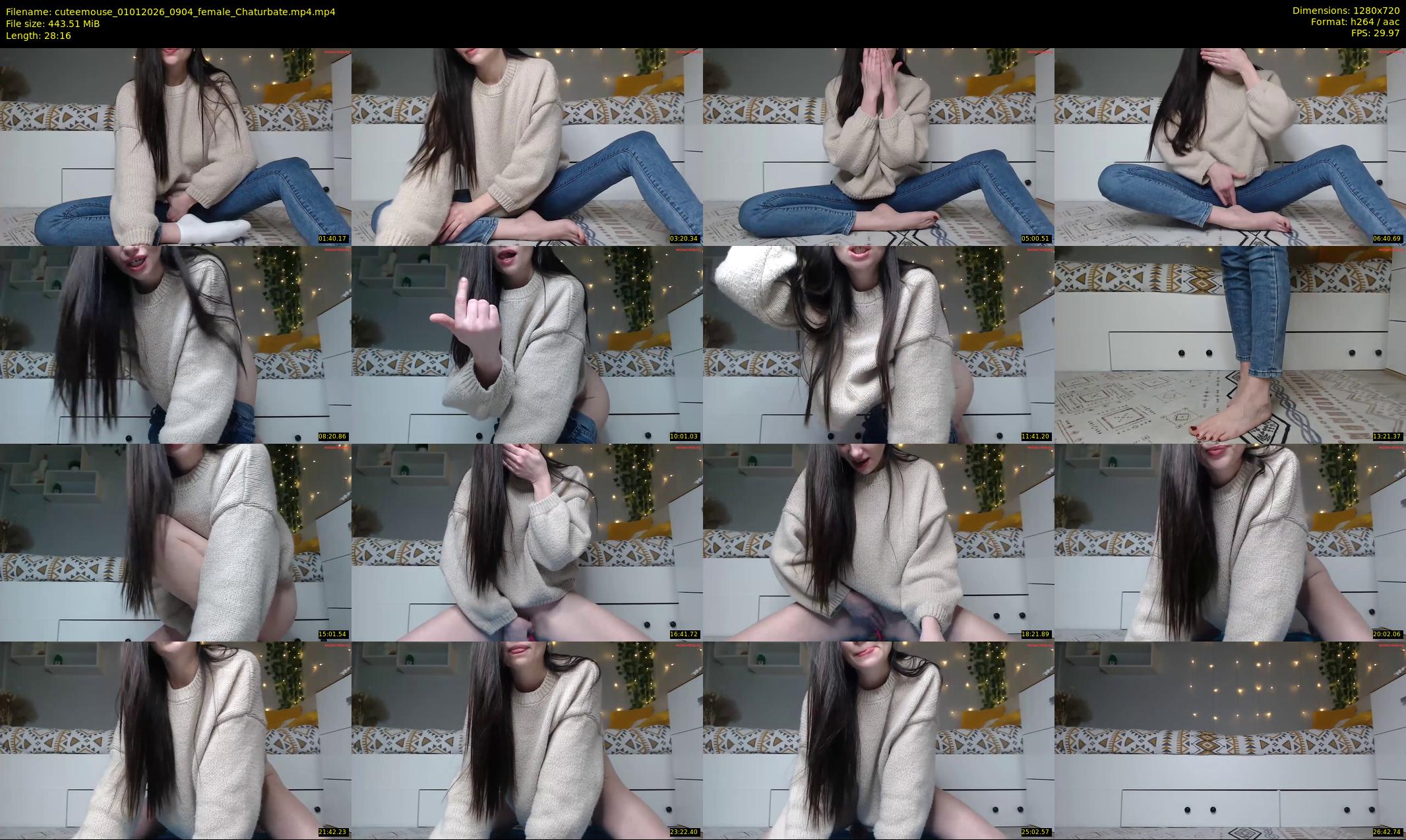 cuteemouse — 29 minute Chaturbate female cam show recording, 720p, Jan 1, 2026