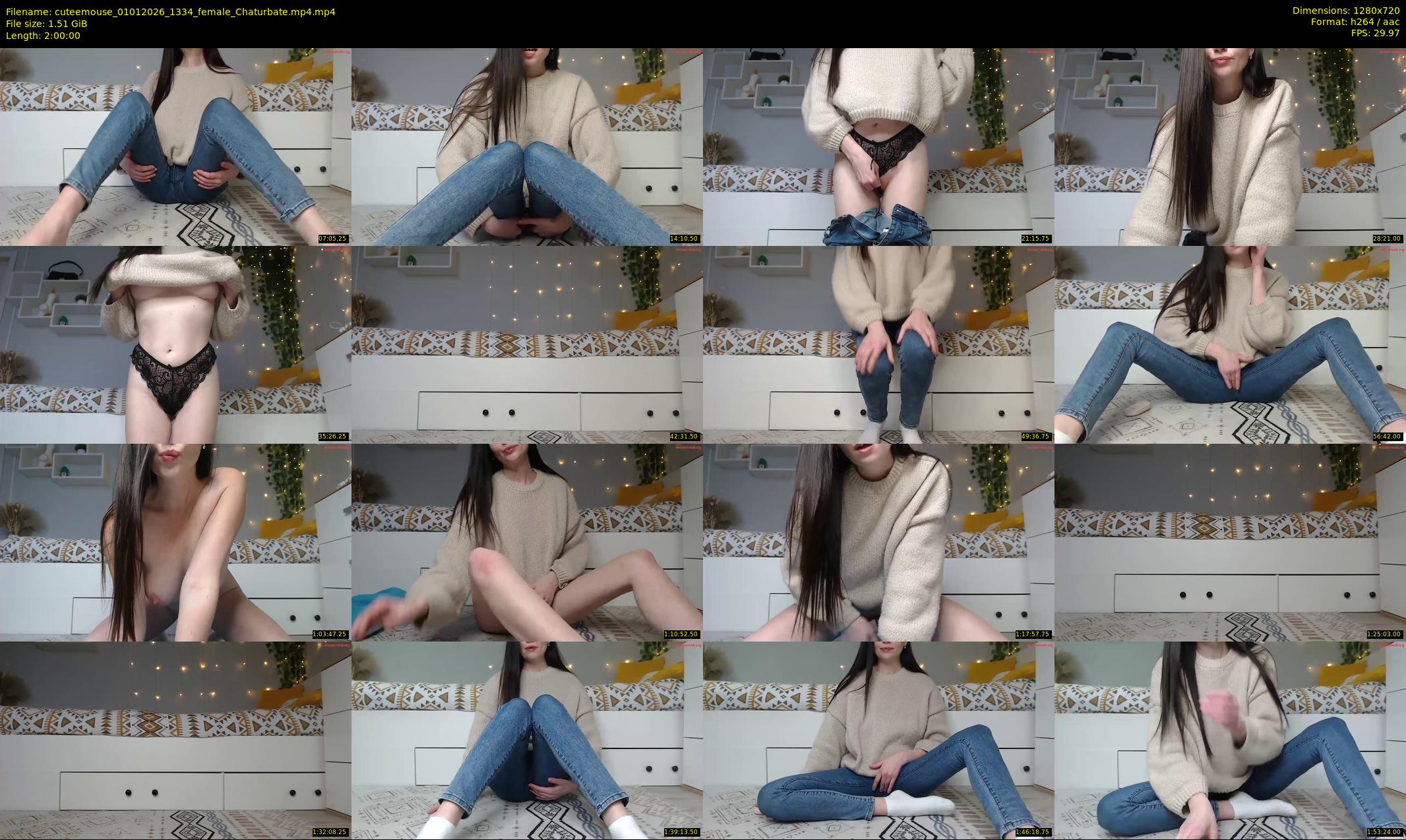 cuteemouse — 120 minute Chaturbate female cam show recording, 720p, Jan 1, 2026