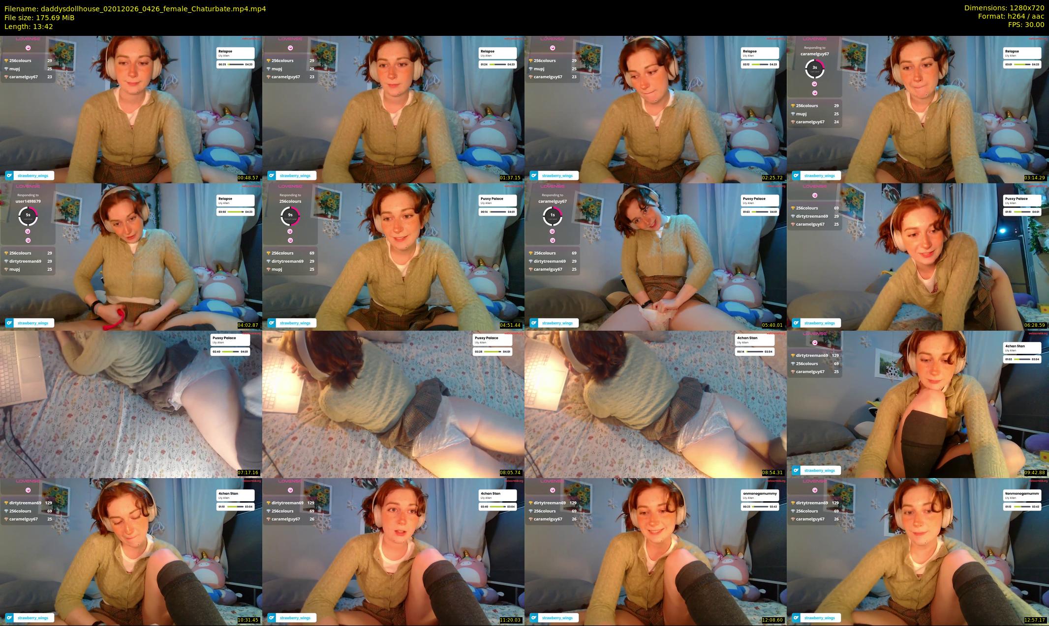 daddysdollhouse — 14 minute Chaturbate female cam show recording, 720p, Jan 2, 2026