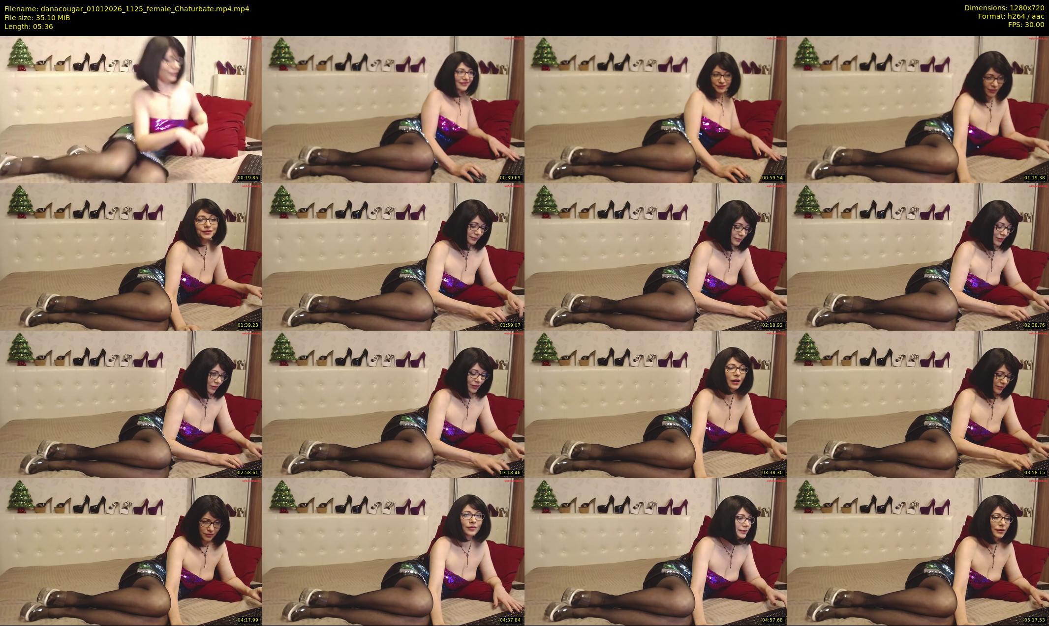 danacougar — 6 minute Chaturbate female cam show recording, 720p, Jan 1, 2026