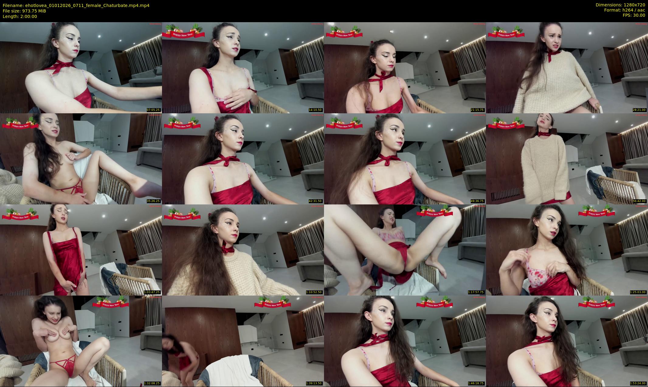 ehotlovea — 120 minute Chaturbate female cam show recording, 720p, Jan 1, 2026
