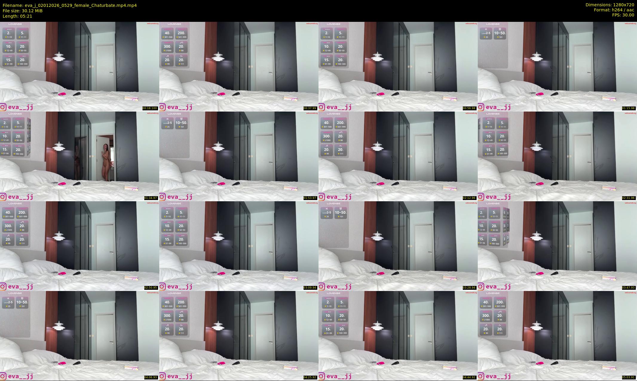 eva_j — 6 minute Chaturbate female cam show recording, 720p, Jan 2, 2026