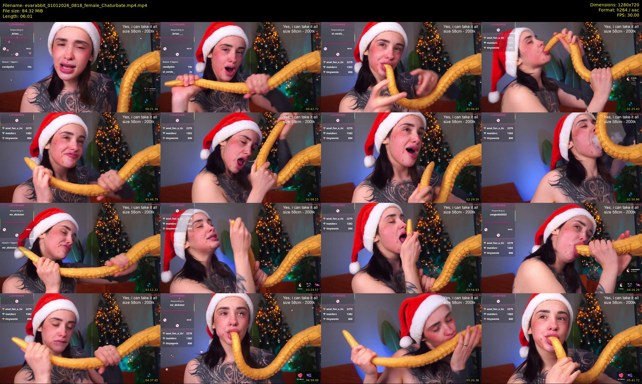 evarabbit — 7 minute Chaturbate female cam show recording, 720p, Jan 1, 2026