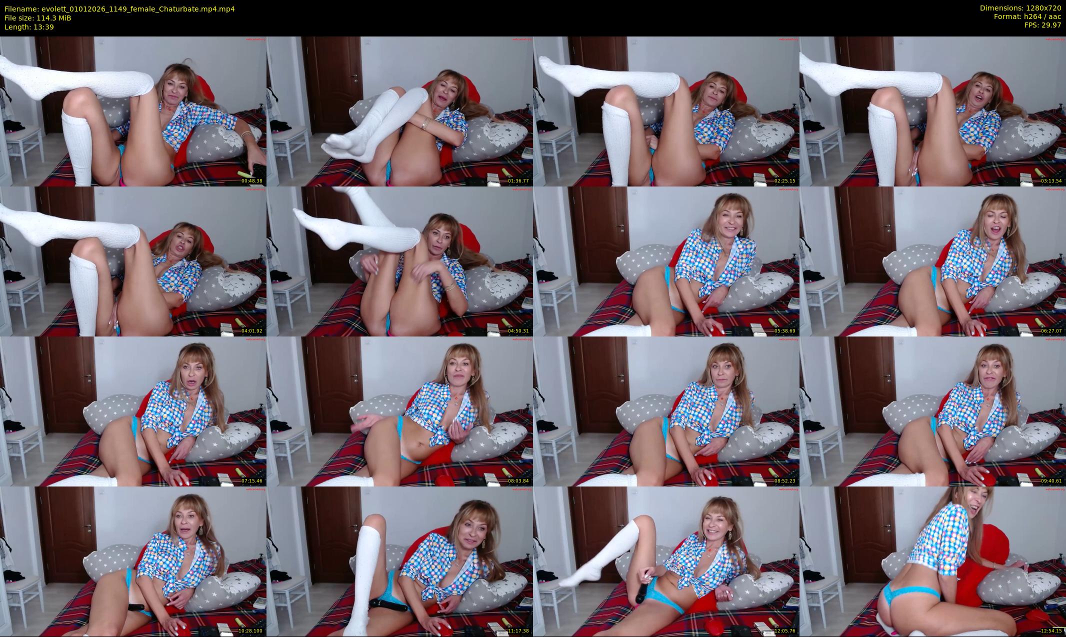 evolett — 14 minute Chaturbate female cam show recording, 720p, Jan 1, 2026