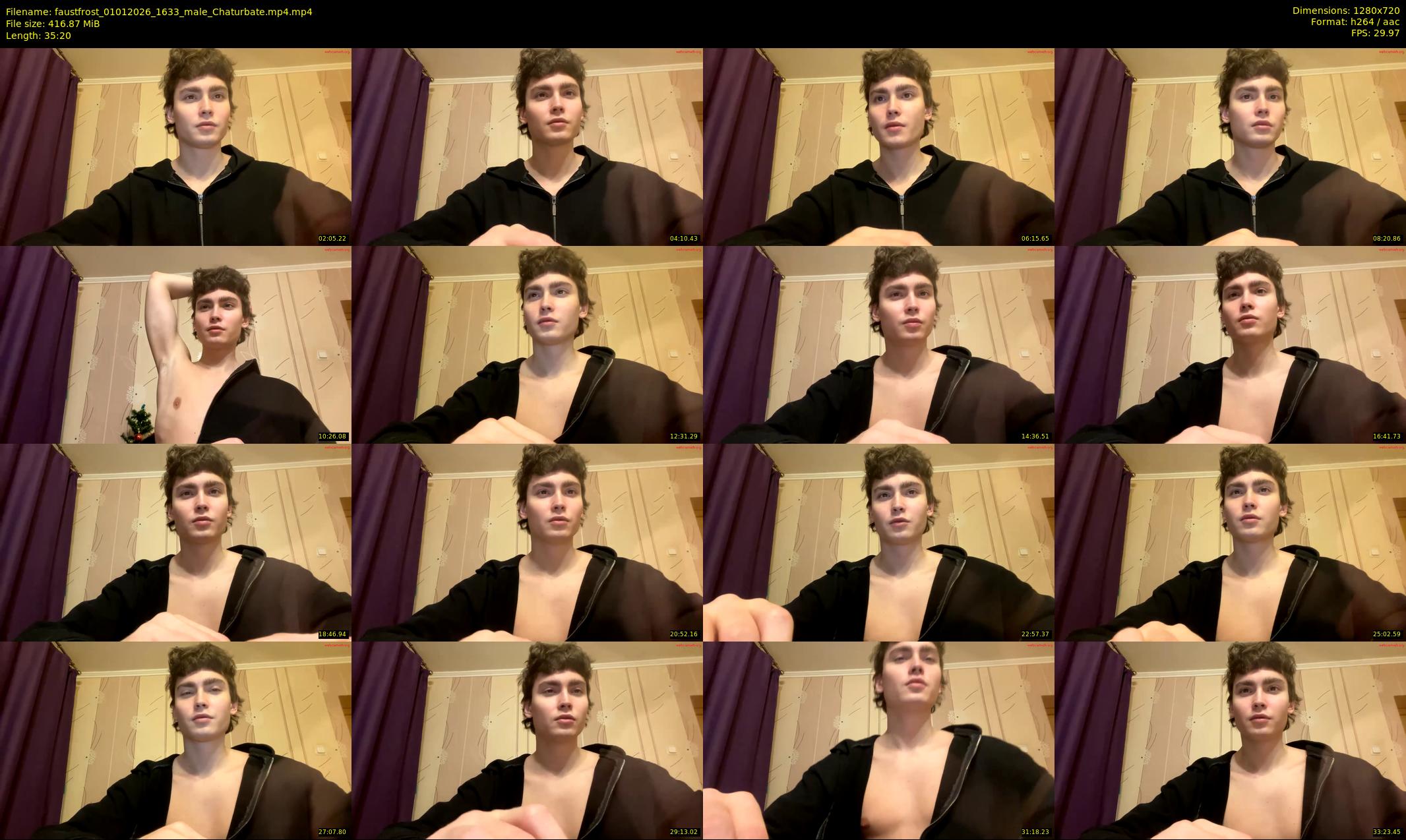 faustfrost — 36 minute Chaturbate male cam show recording, 720p, Jan 1, 2026