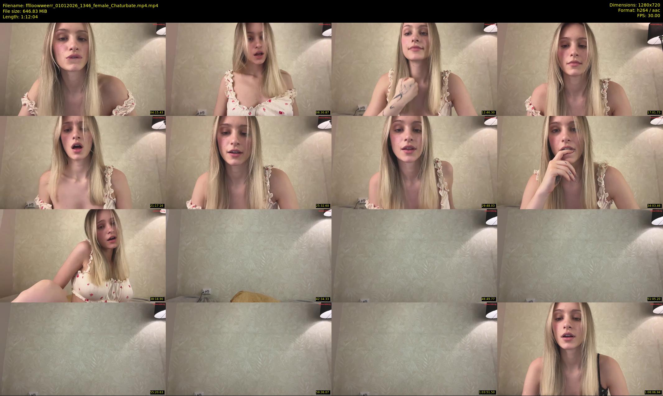 fflloowweerr — 73 minute Chaturbate couple cam show recording, 720p, Jan 1, 2026