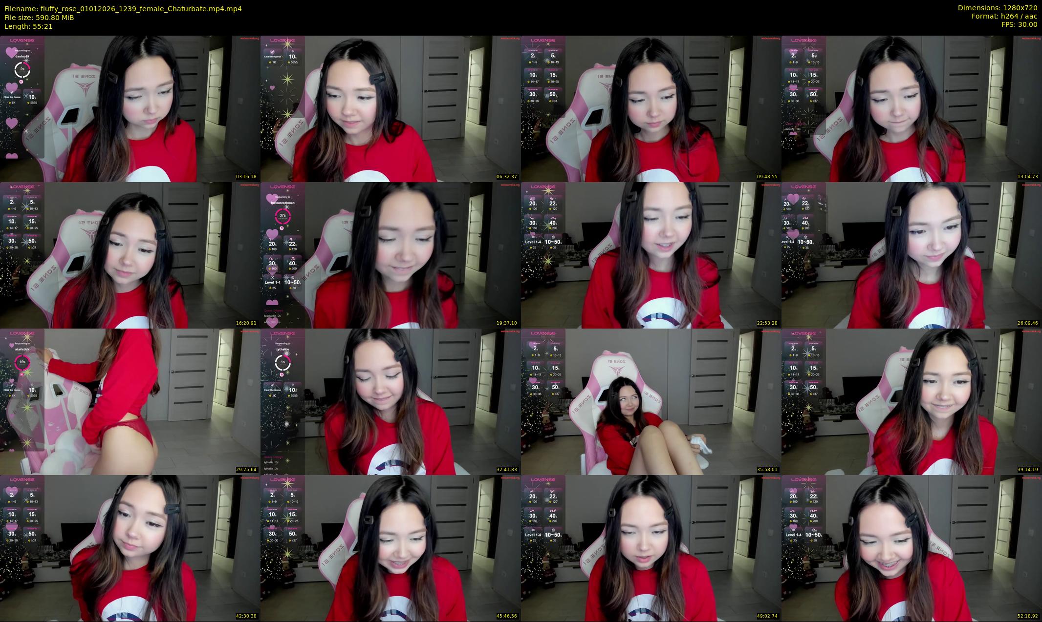fluffy_rose — 56 minute Chaturbate female cam show recording, 720p, Jan 1, 2026