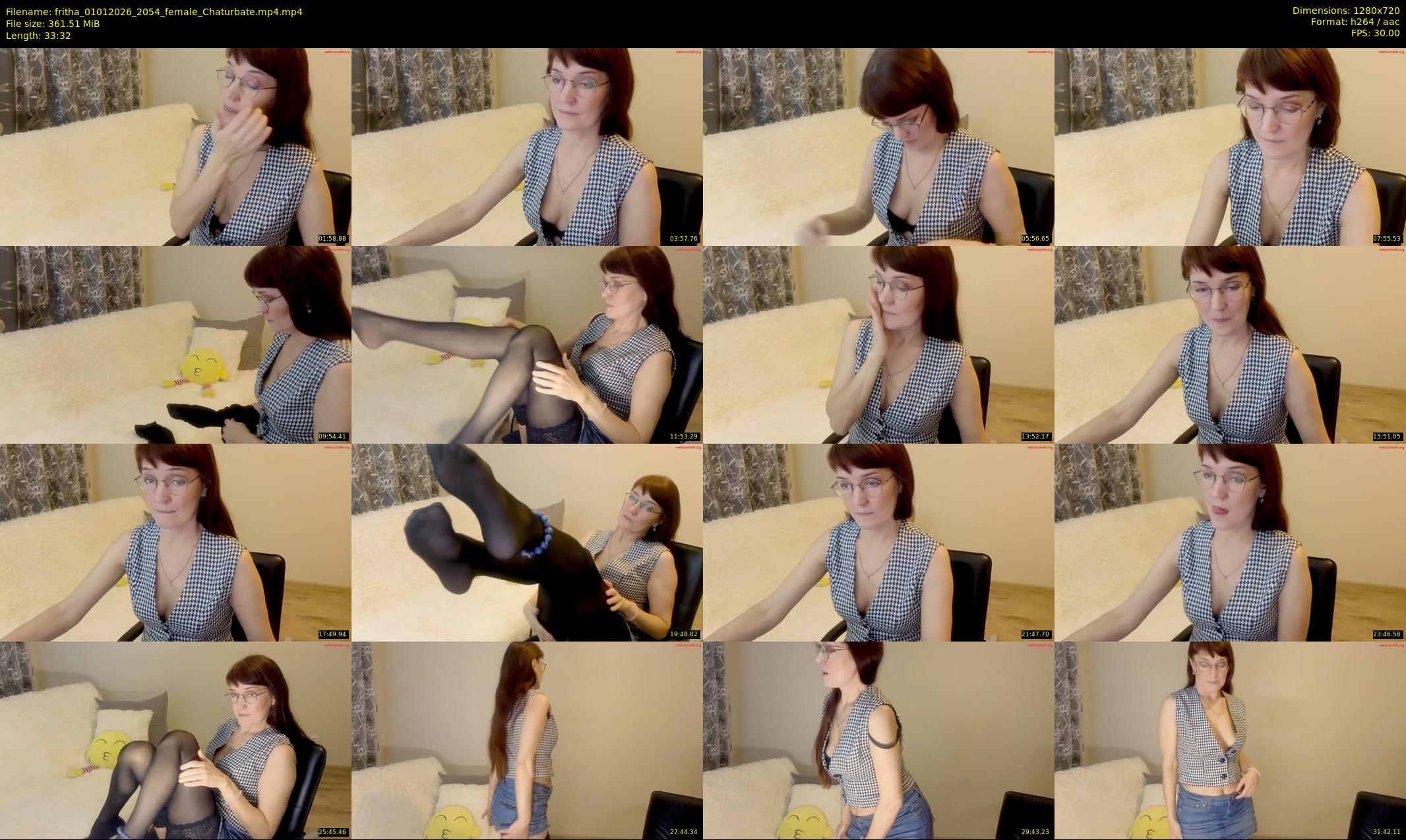 fritha — 34 minute Chaturbate female cam show recording, 720p, Jan 1, 2026