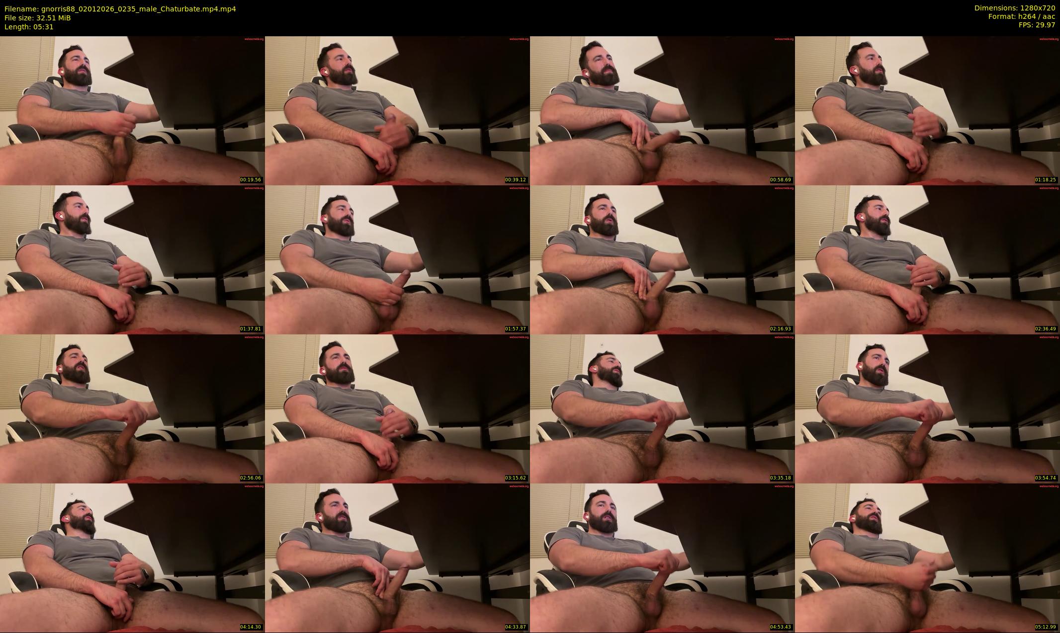 gnorris88 — 6 minute Chaturbate male cam show recording, 720p, Jan 2, 2026