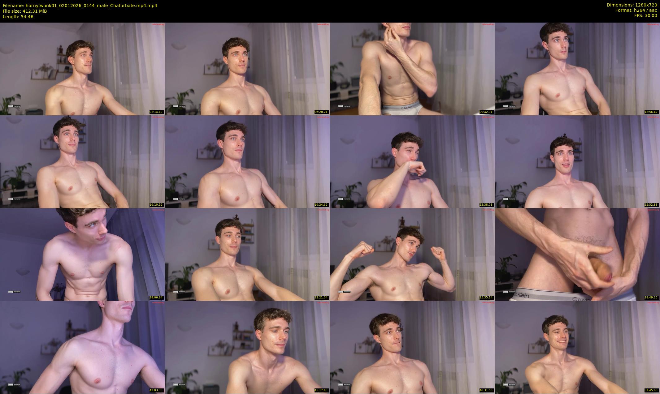 hornytwunk01 — 55 minute Chaturbate male cam show recording, 720p, Jan 2, 2026